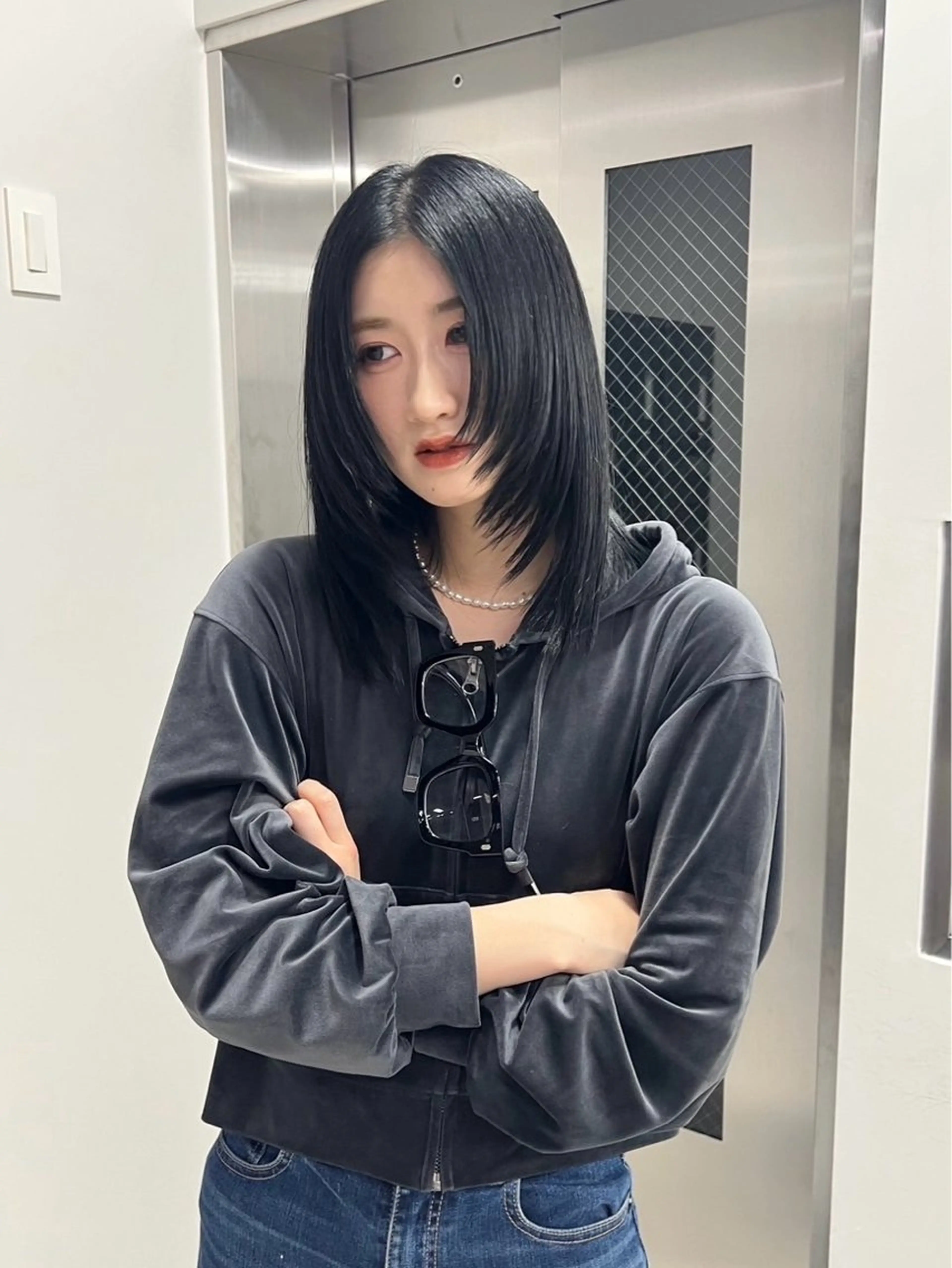 ロング カラー 韓国風ヘア レイヤーカット カット ヘアカラー Beleza Era所属・韓国レイヤー/ 縮毛矯正🎀minaのヘアスタイル