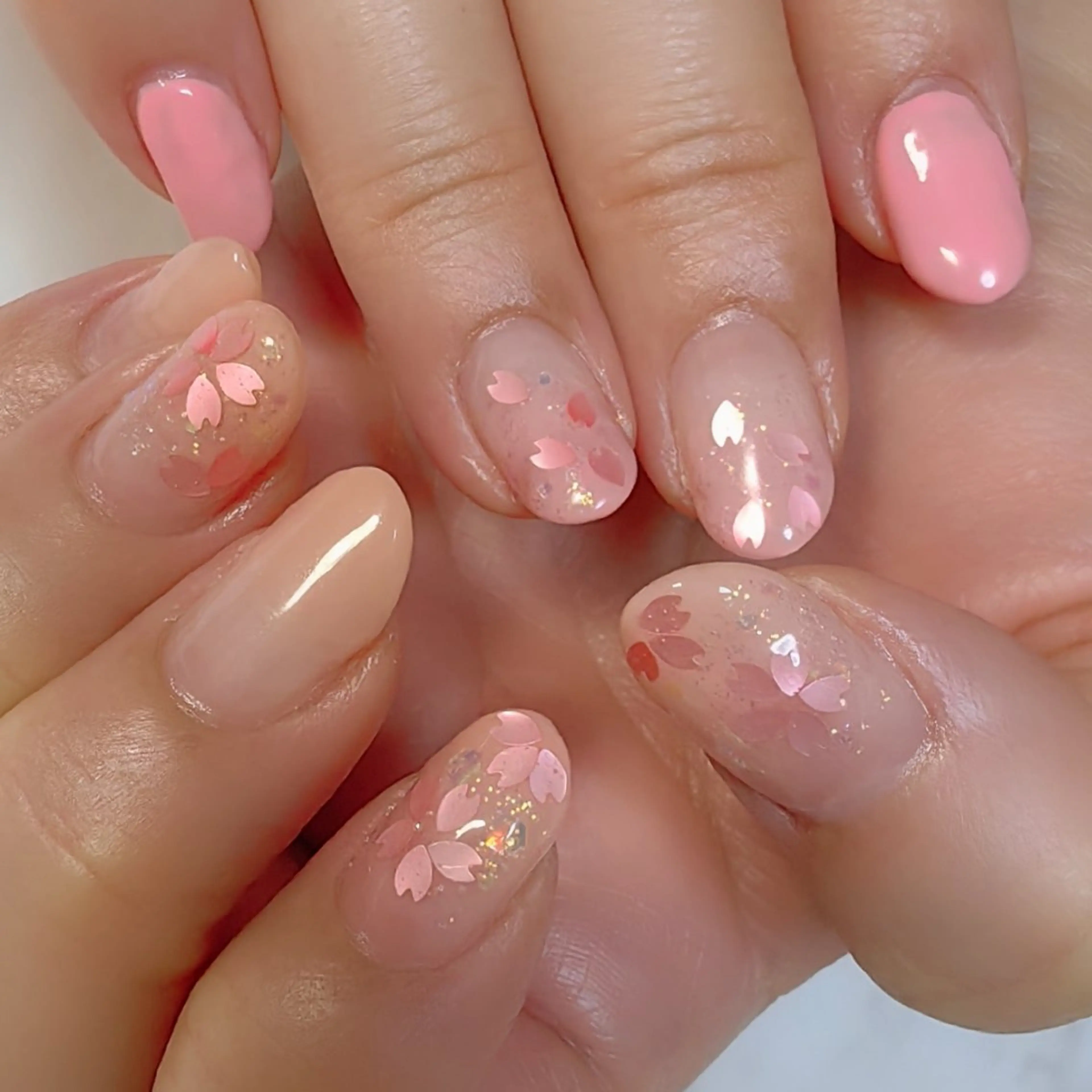 ネイル 桜ネイル ハンドネイル reve あやののネイルデザイン