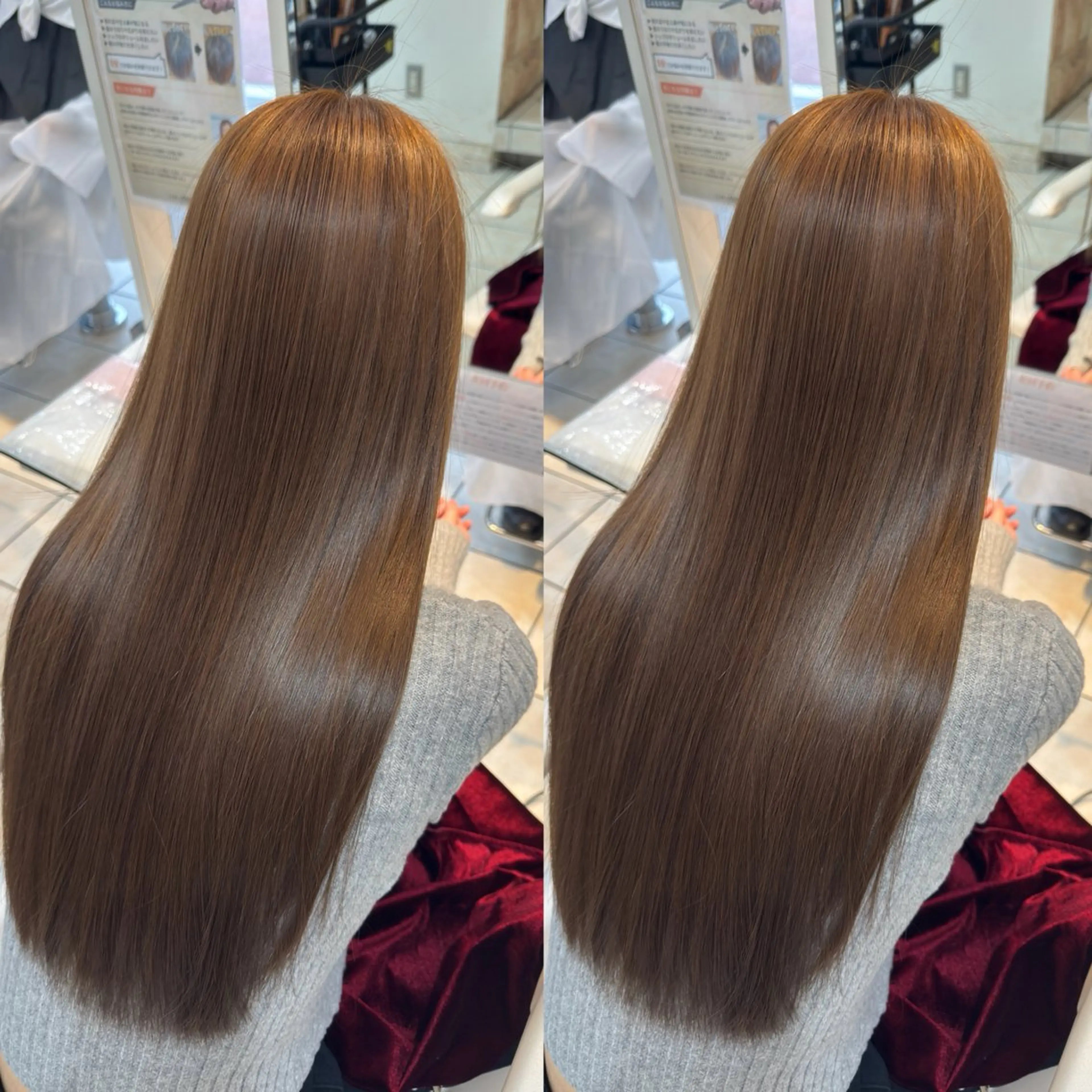 ロング カラー カット ヘアカラー トリートメント 【髪質改善特化】 艶髪/透明感カラーのヘアスタイル