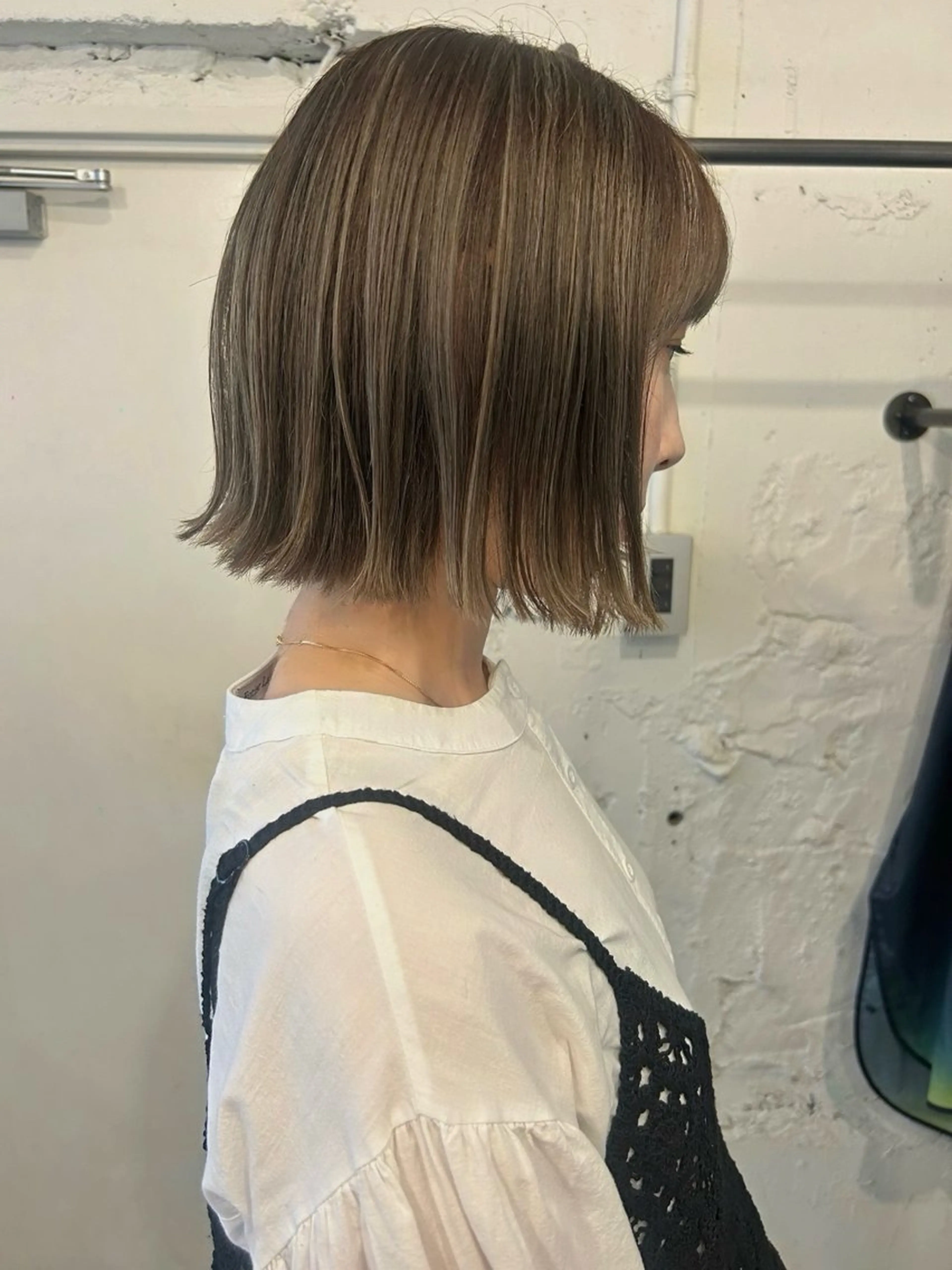 ミディアム カラー カット ヘアカラー トリートメント ＊UNU＊ RICOのヘアスタイル