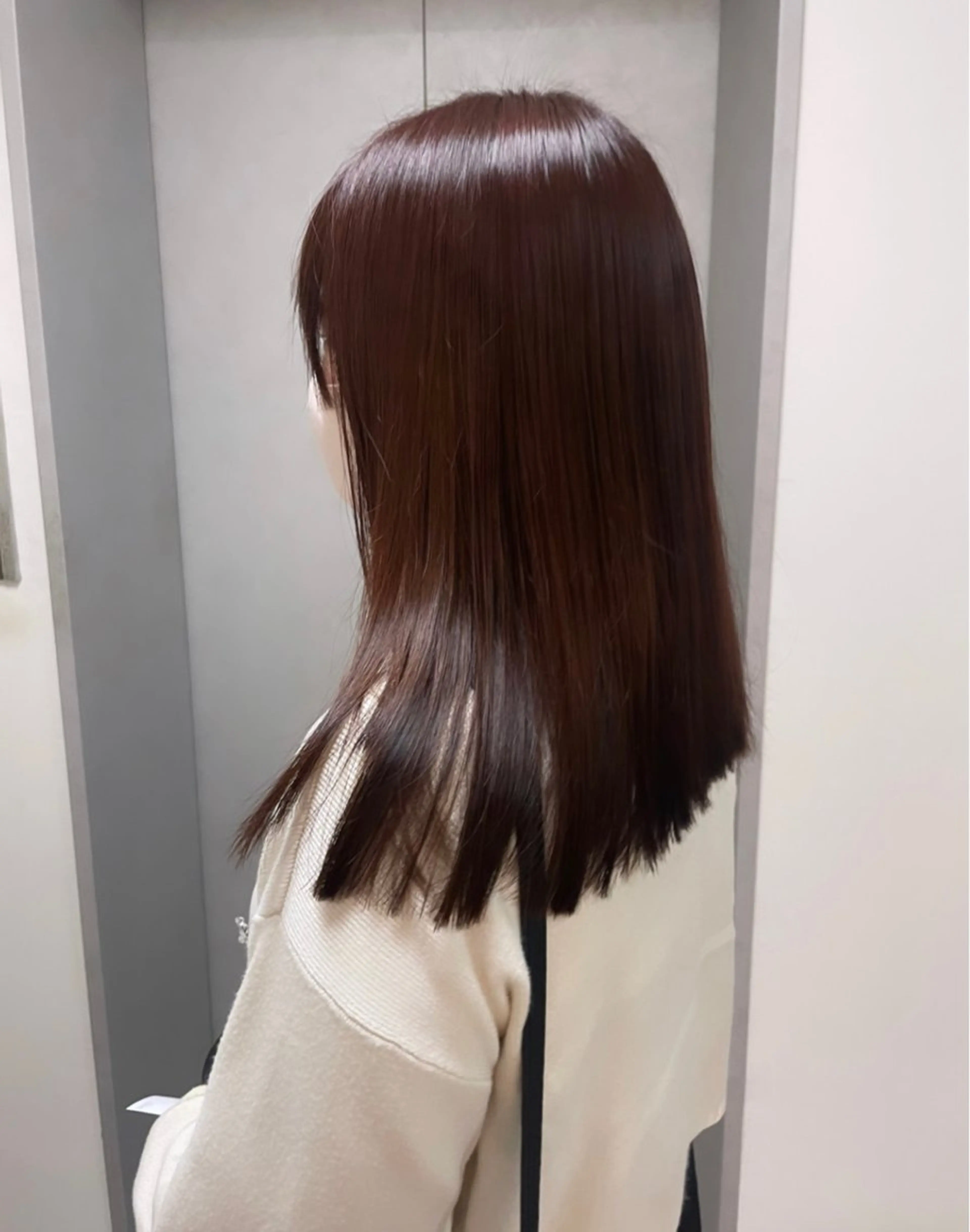 セミロング カラー ヘアカラー トリートメント 暖色/オリーブカラー /中村未来🍒🫒のヘアスタイル