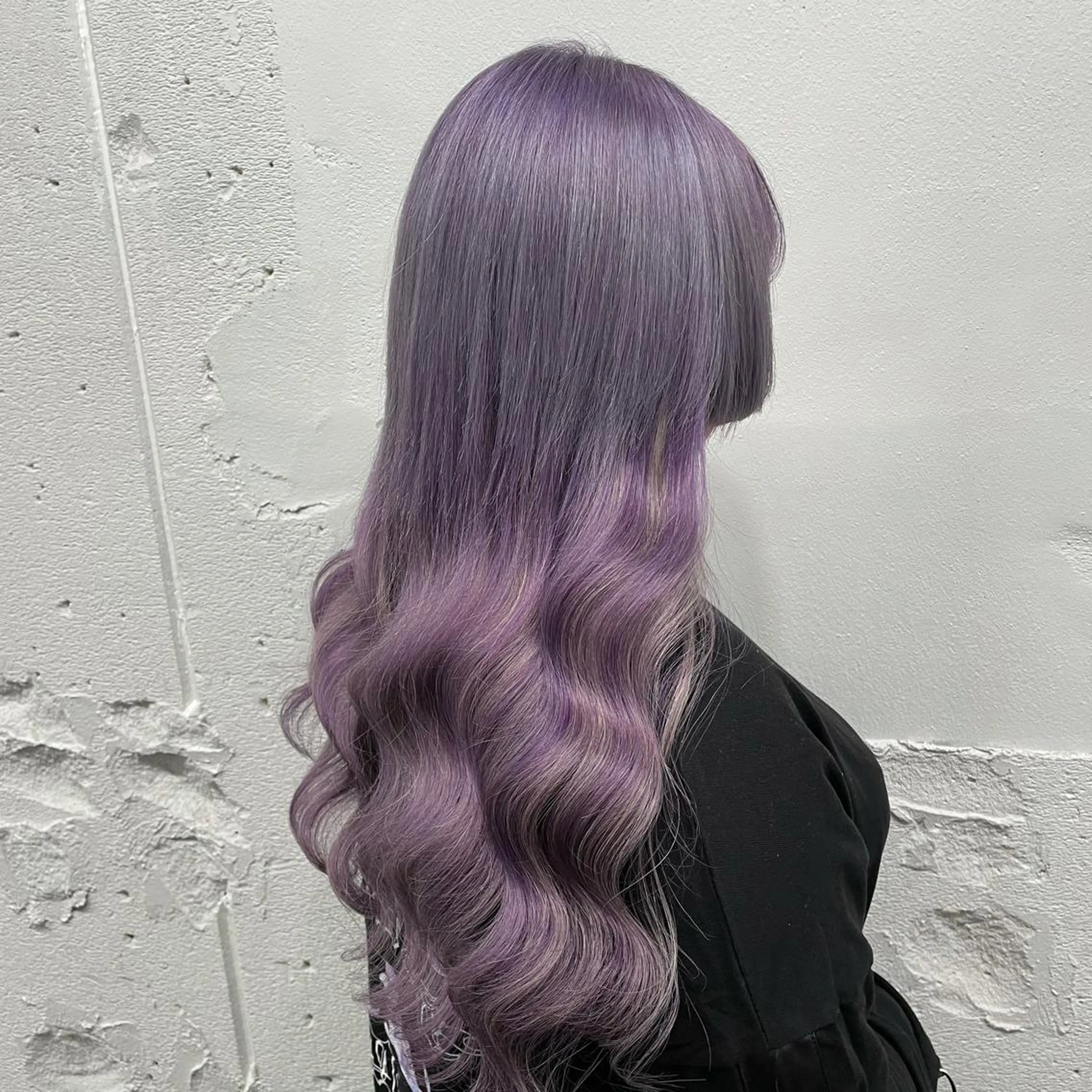 ロング カラー シールエクステ バレイヤージュ ミストバング ダブルカラー  フェイスフレーミング ヘアカラー エクステ 🧡艶髪ちゅるん髪 🫧🧡YUKI❄️のヘアスタイル