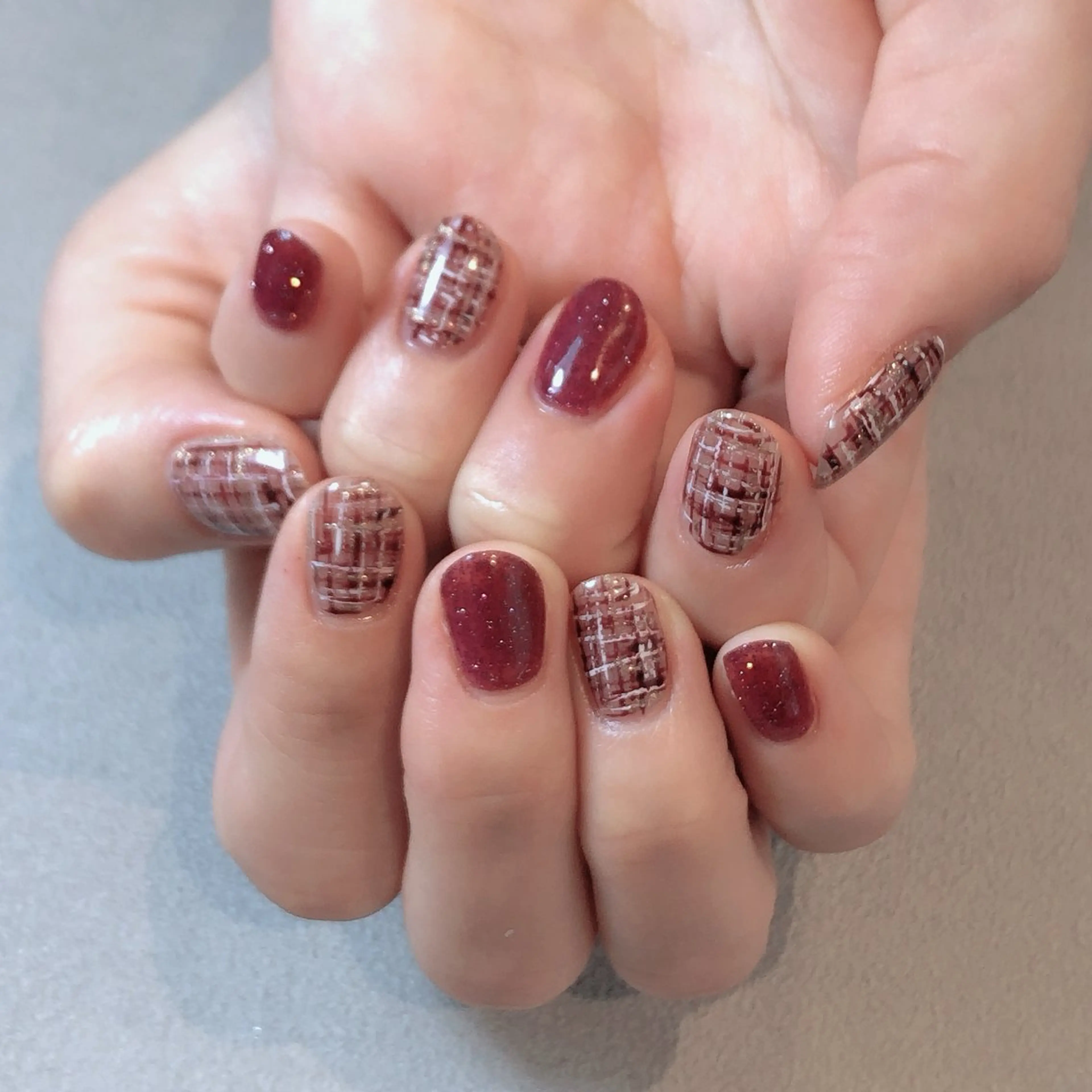 ネイル ツイードネイル NailSalon mimi.のネイルデザイン