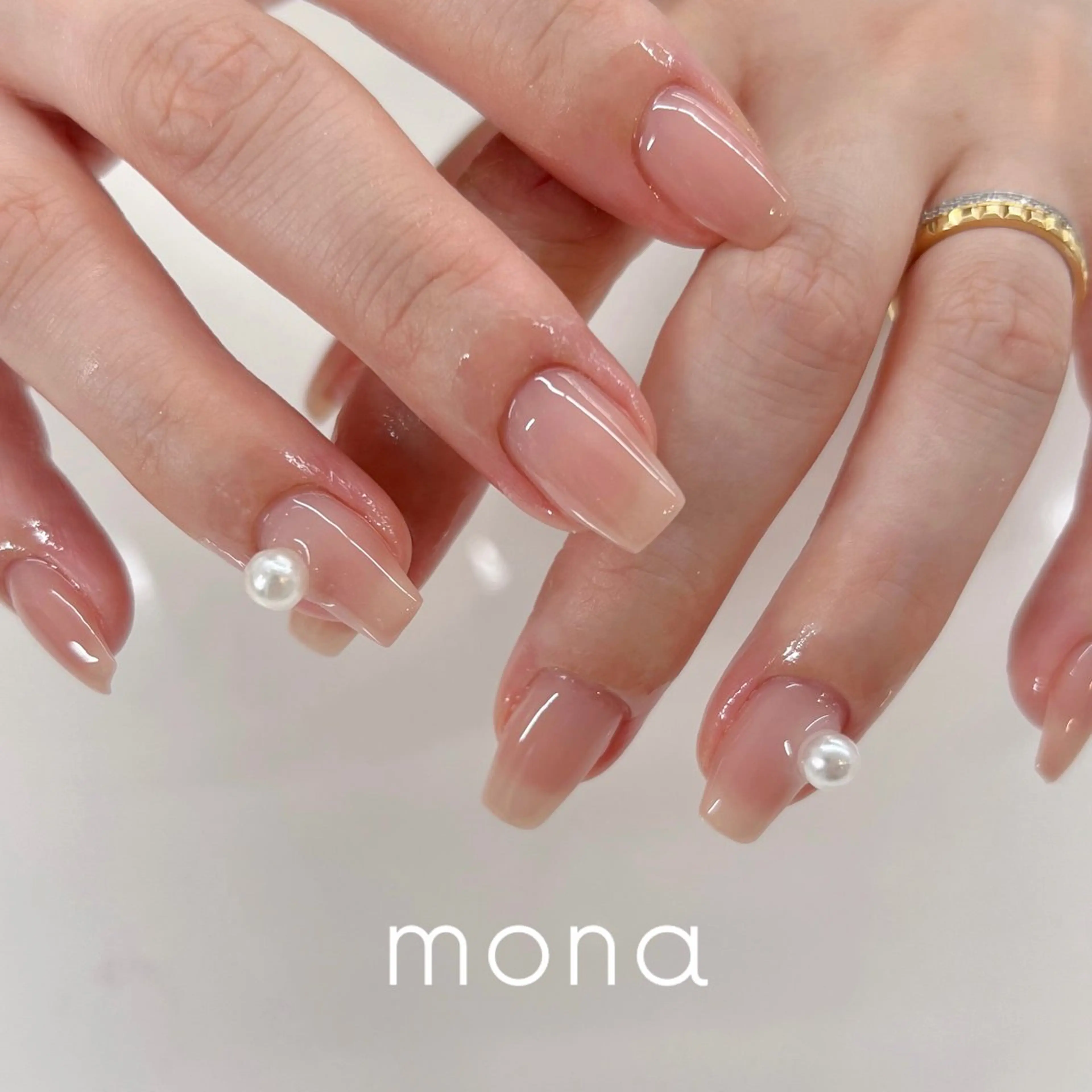 ネイル ワンカラーネイル ハンドネイル mona Midukiのネイルデザイン