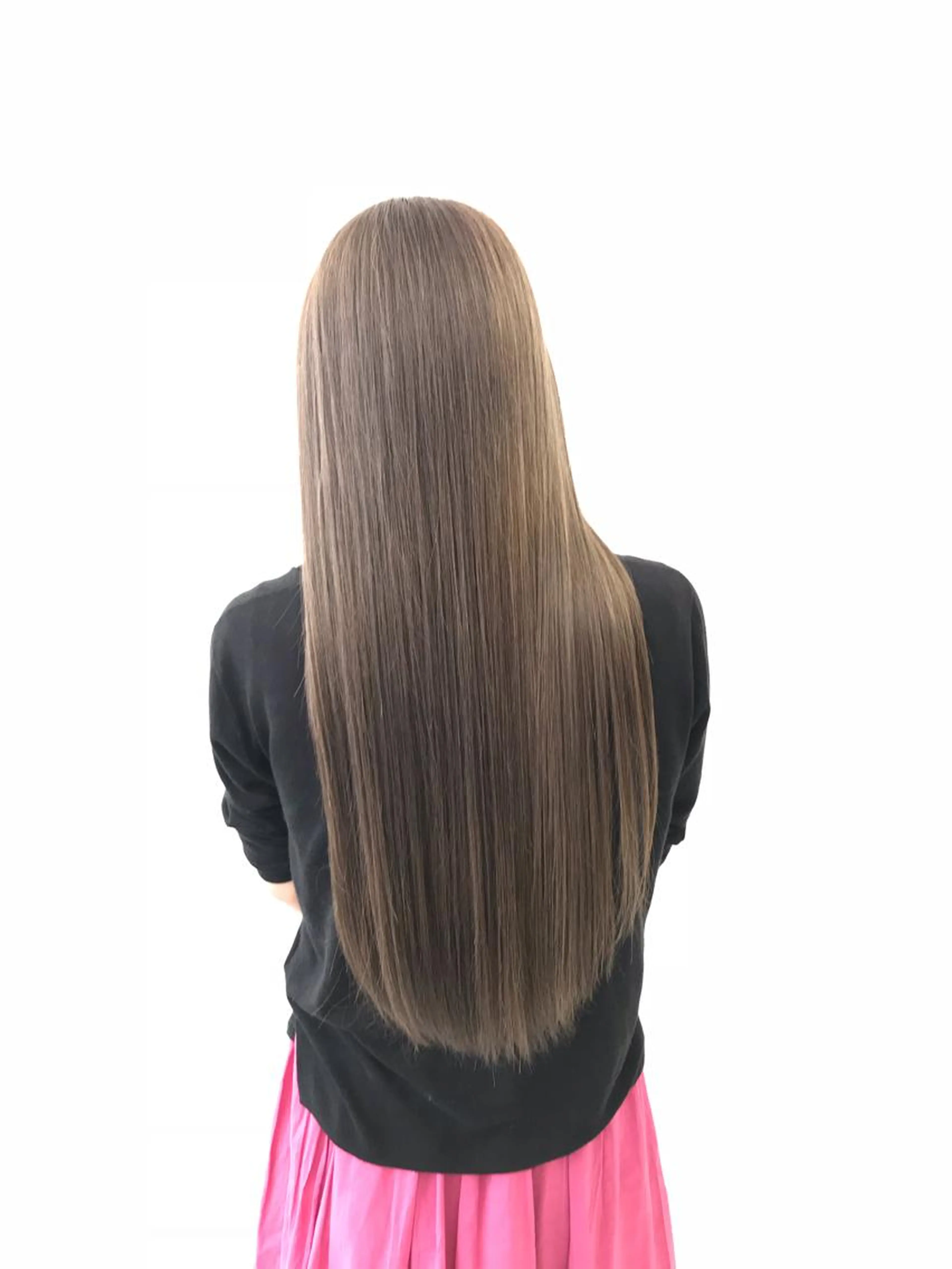 💕サラサラヘア💕似合わせカット+縮毛矯正+アミノ酸tr全頭の毛先までの施術の場合+2200になりますの写真