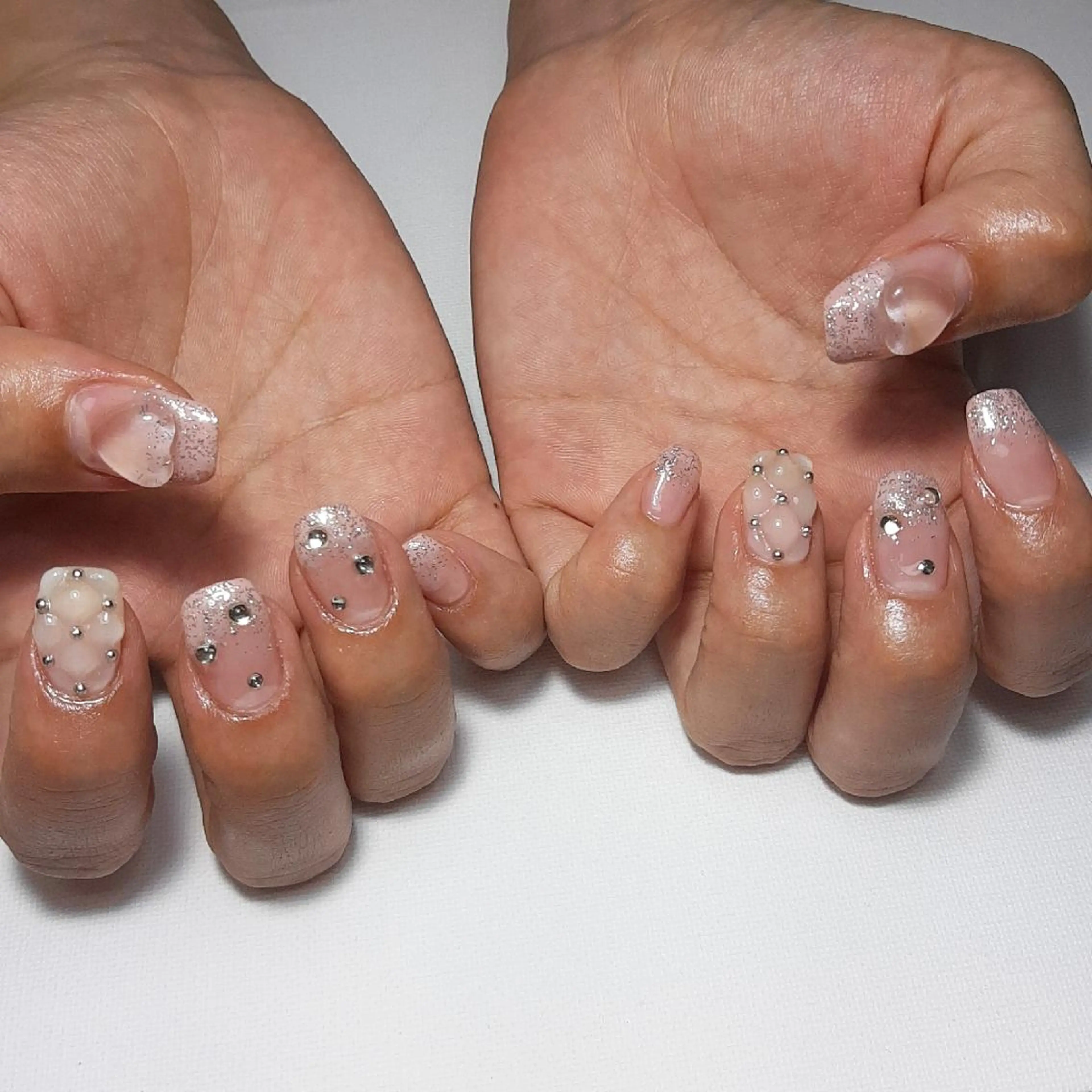 ネイル グラデーション ハート owlnail /持込みデザイン専門のネイルデザイン