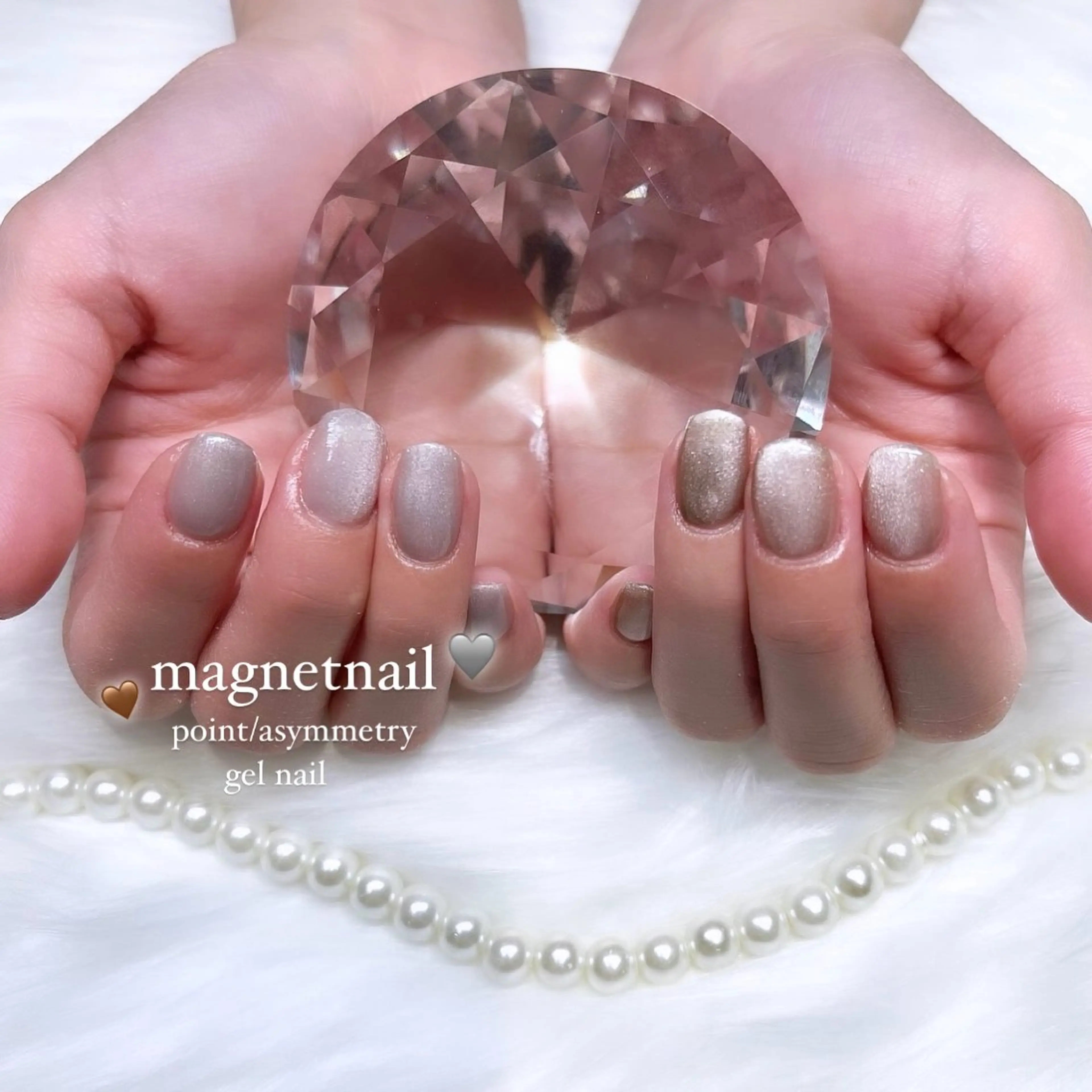 ネイル ジェルネイル マグネットネイル シンプルネイル Kobayashi Komugiのネイルデザイン