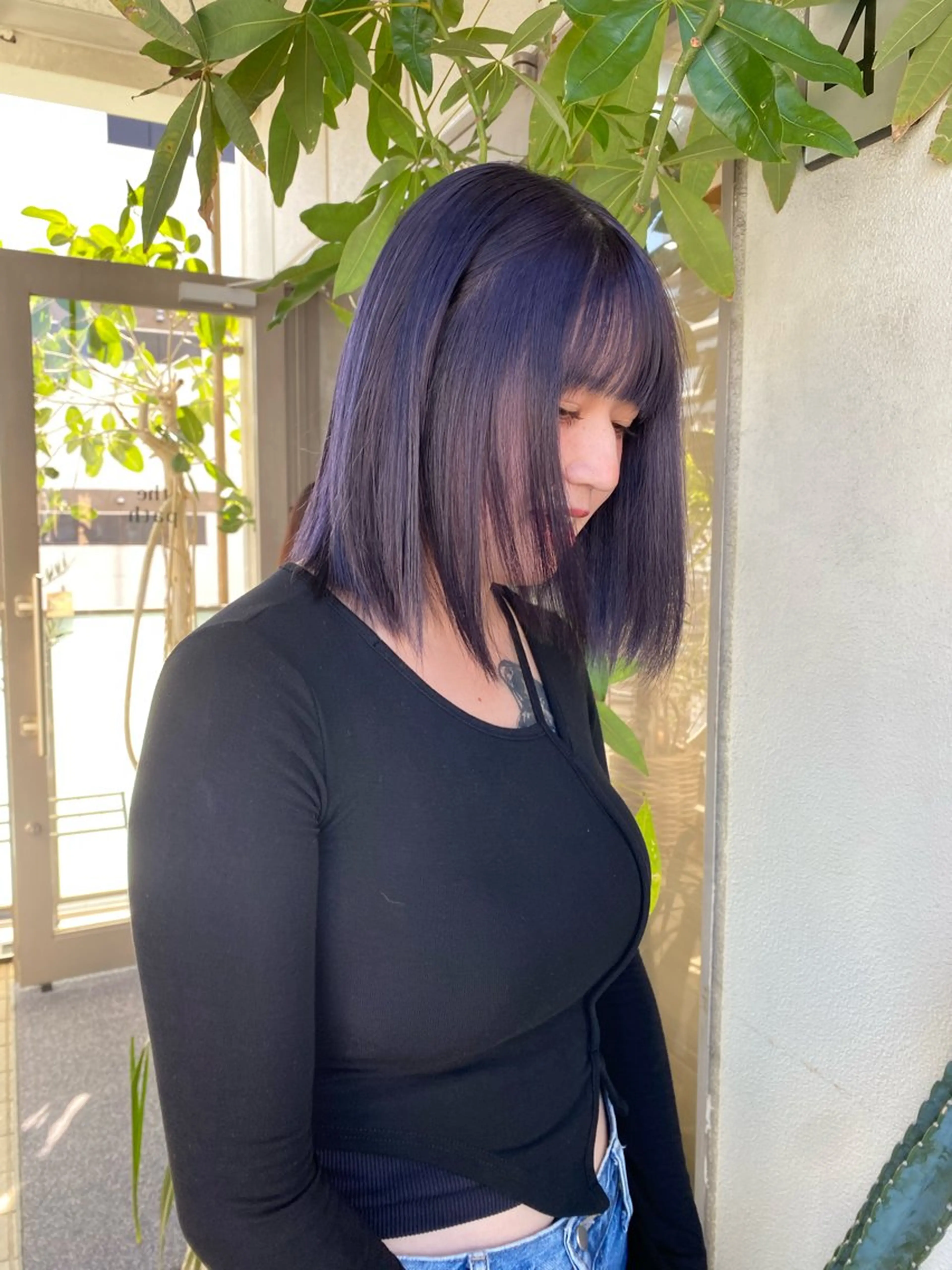 ミディアム カラー ブリーチ ラベンダーカラー 🍈yurina 福岡/パーマ🍈のヘアスタイル