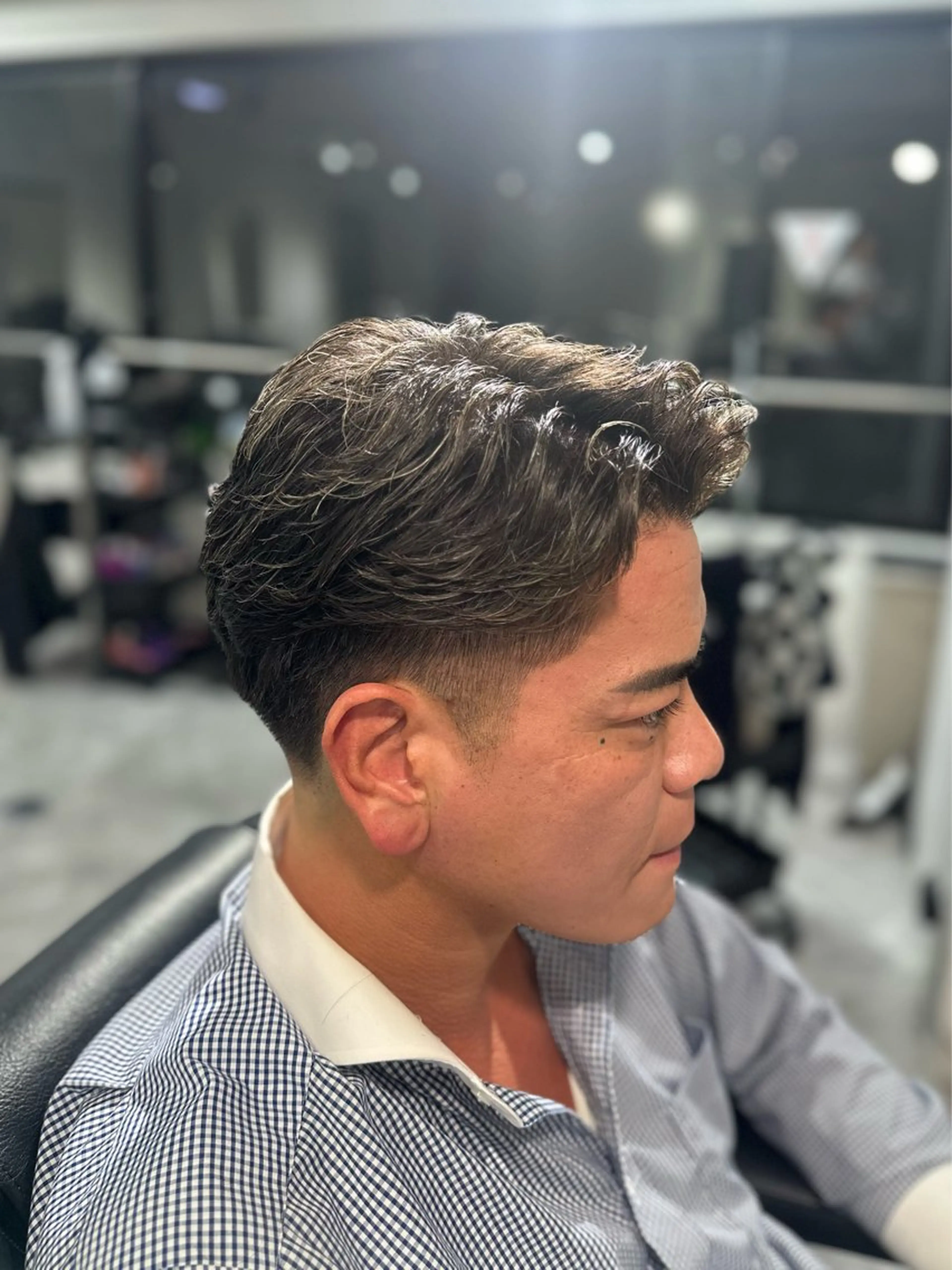 ショート カラー メンズ センターパート フェードカット メンズハイライト ツーブロック ハイライトカラー 池袋/FADE /メンズ特化のヘアスタイル