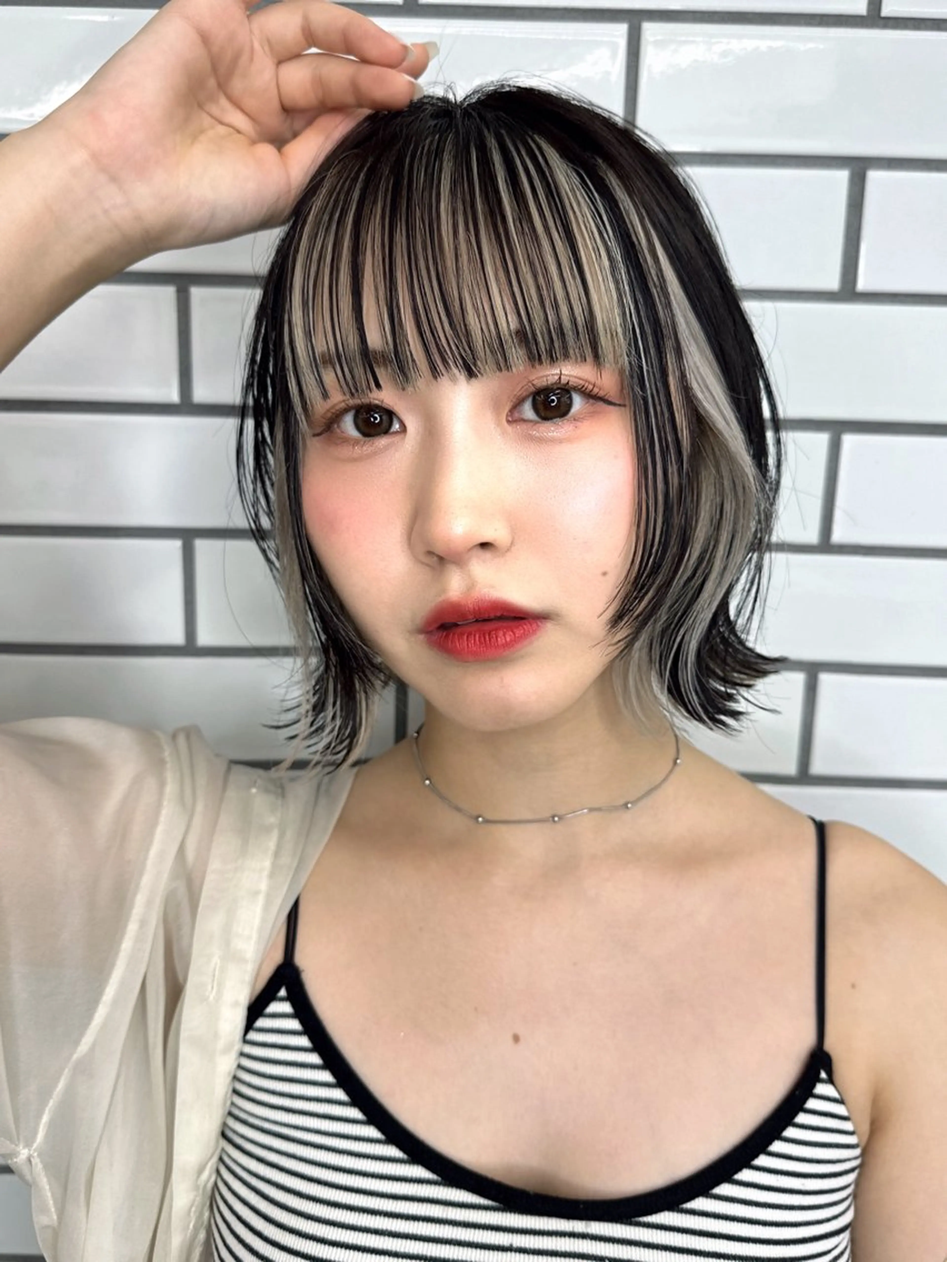 ショート カラー 韓国ヘア/艶カラー /田中悠佑のヘアスタイル