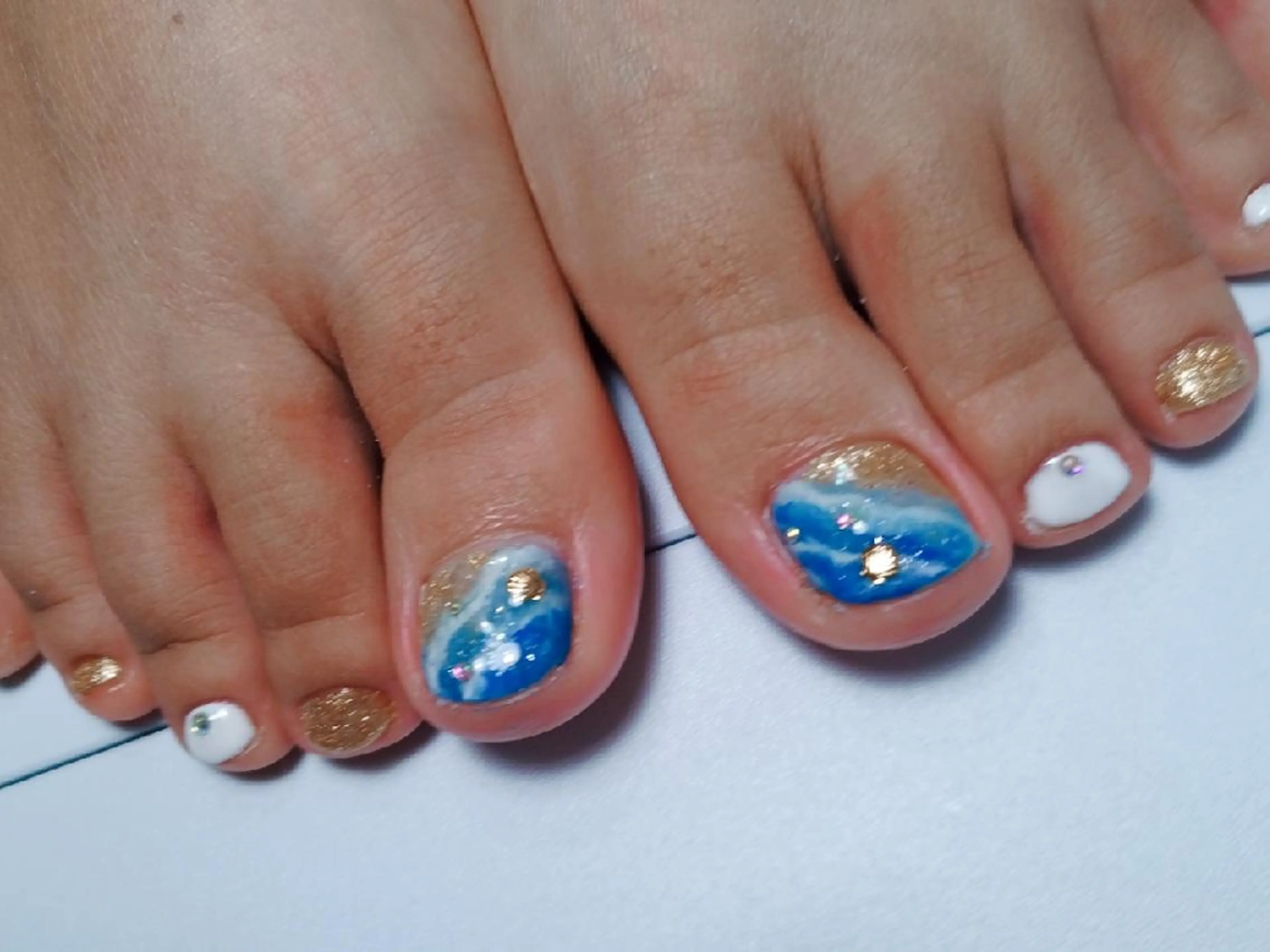 ネイル フットネイル 門戸厄神プライベートサロンulunail所属・ulunail mikaのネイルデザイン