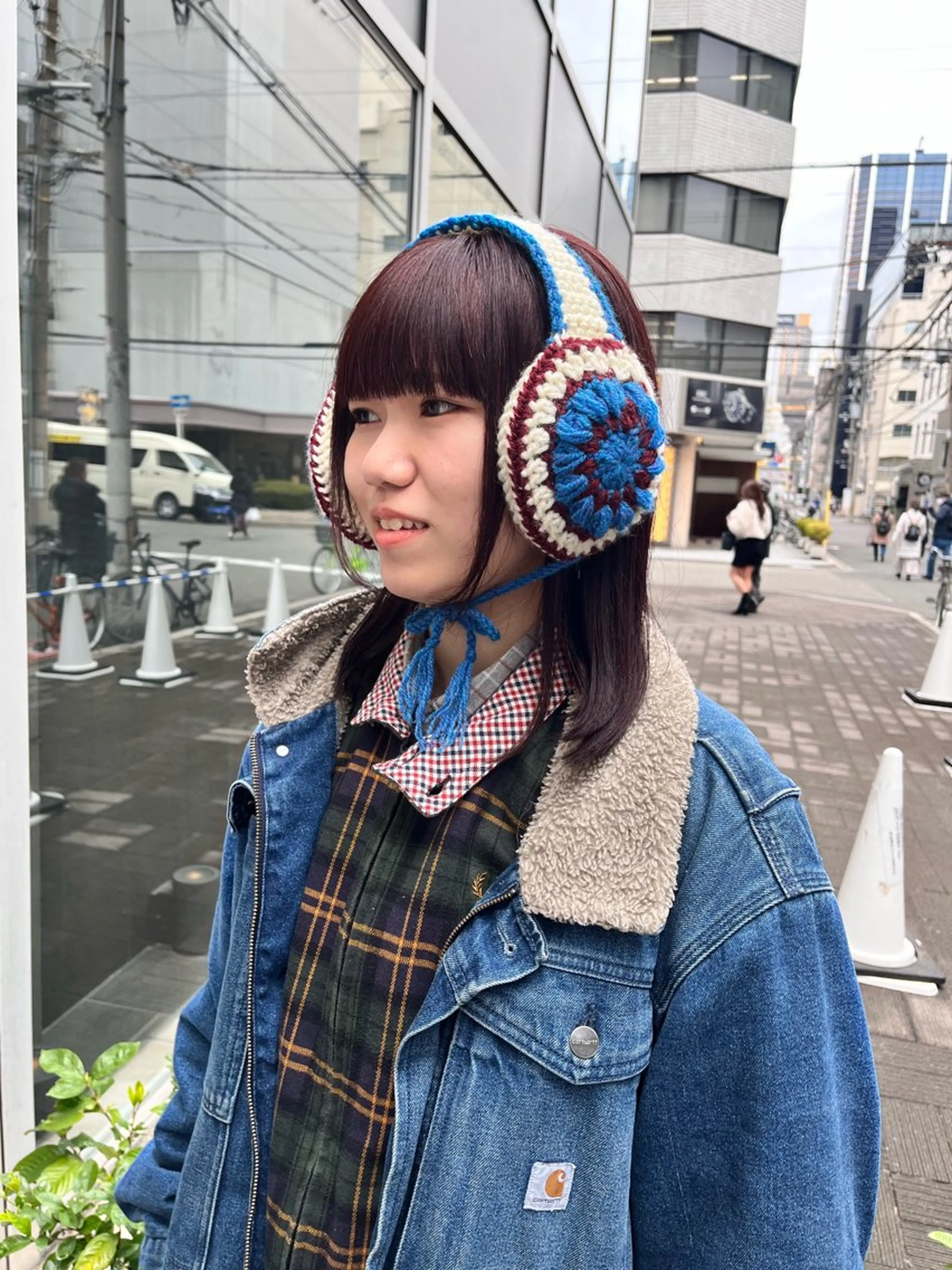 セミロング カラー ピンクカラー バイオレットカラー カット ヘアカラー ショート/パーマ/ カラー/FUKOのヘアスタイル