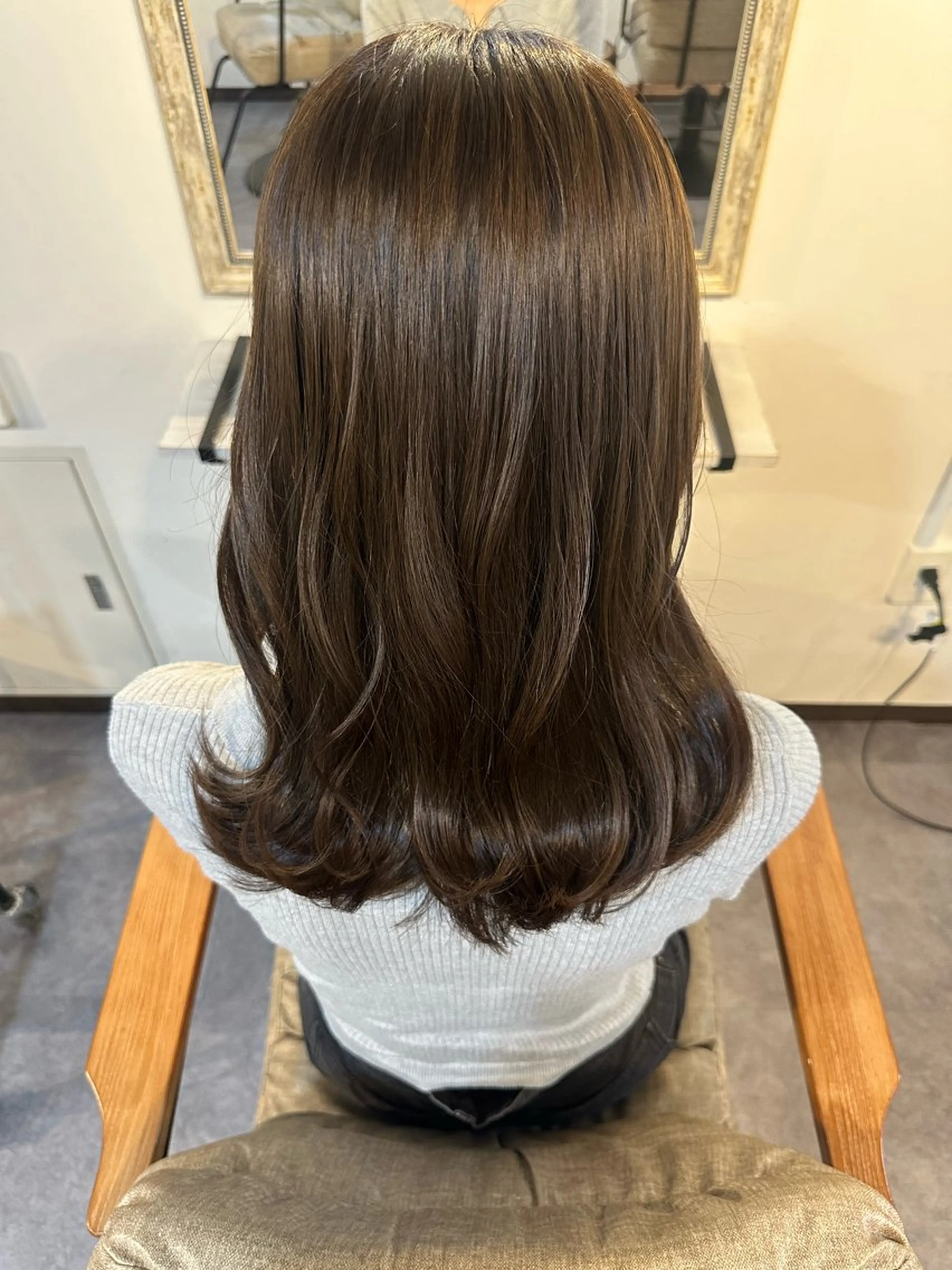 カラー ブラウンカラー ヘアカラー Sherry/R 三川町　木村祐里奈のヘアスタイル