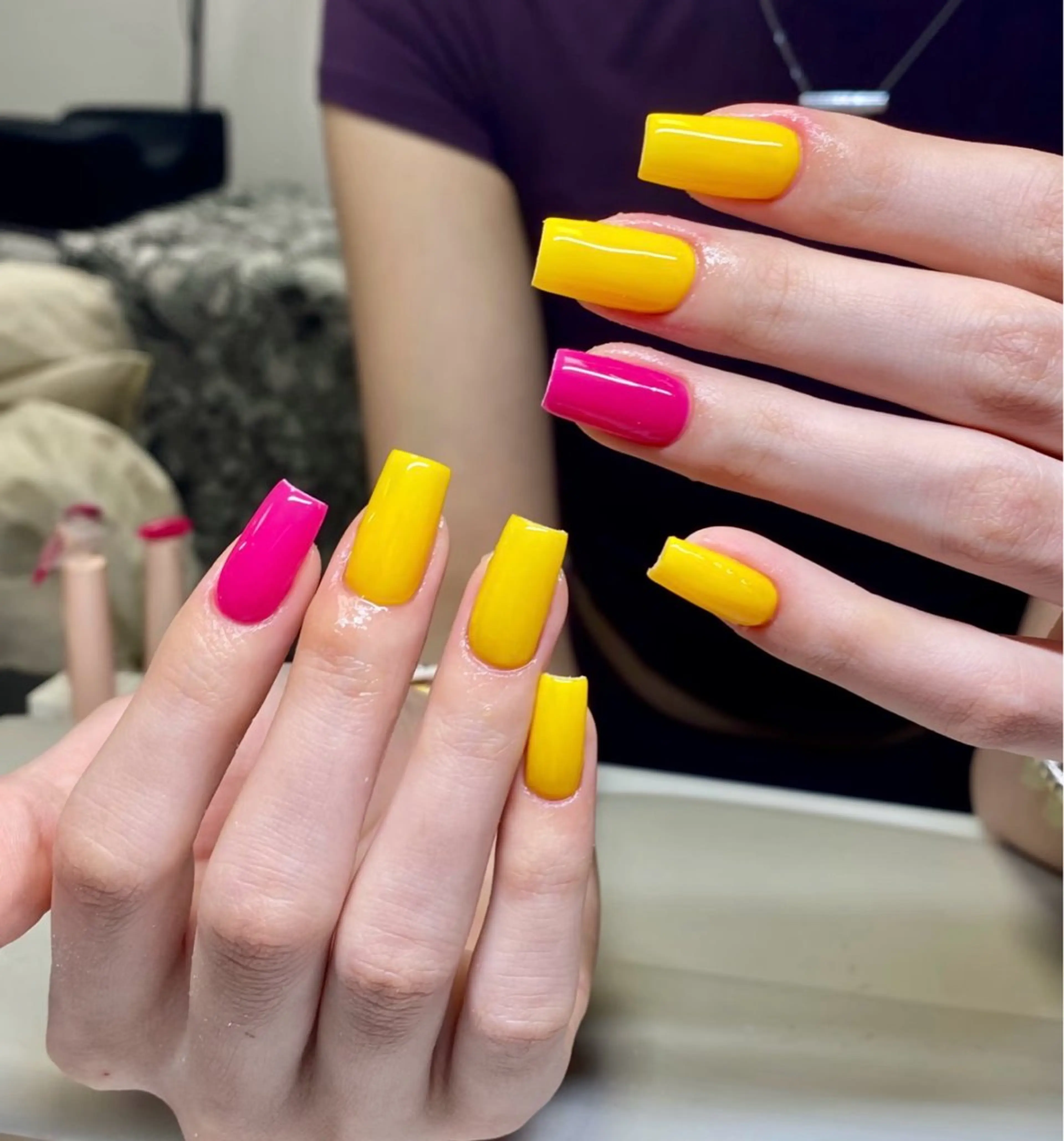 ワンカラ2色まで➕チップ長さだしの写真