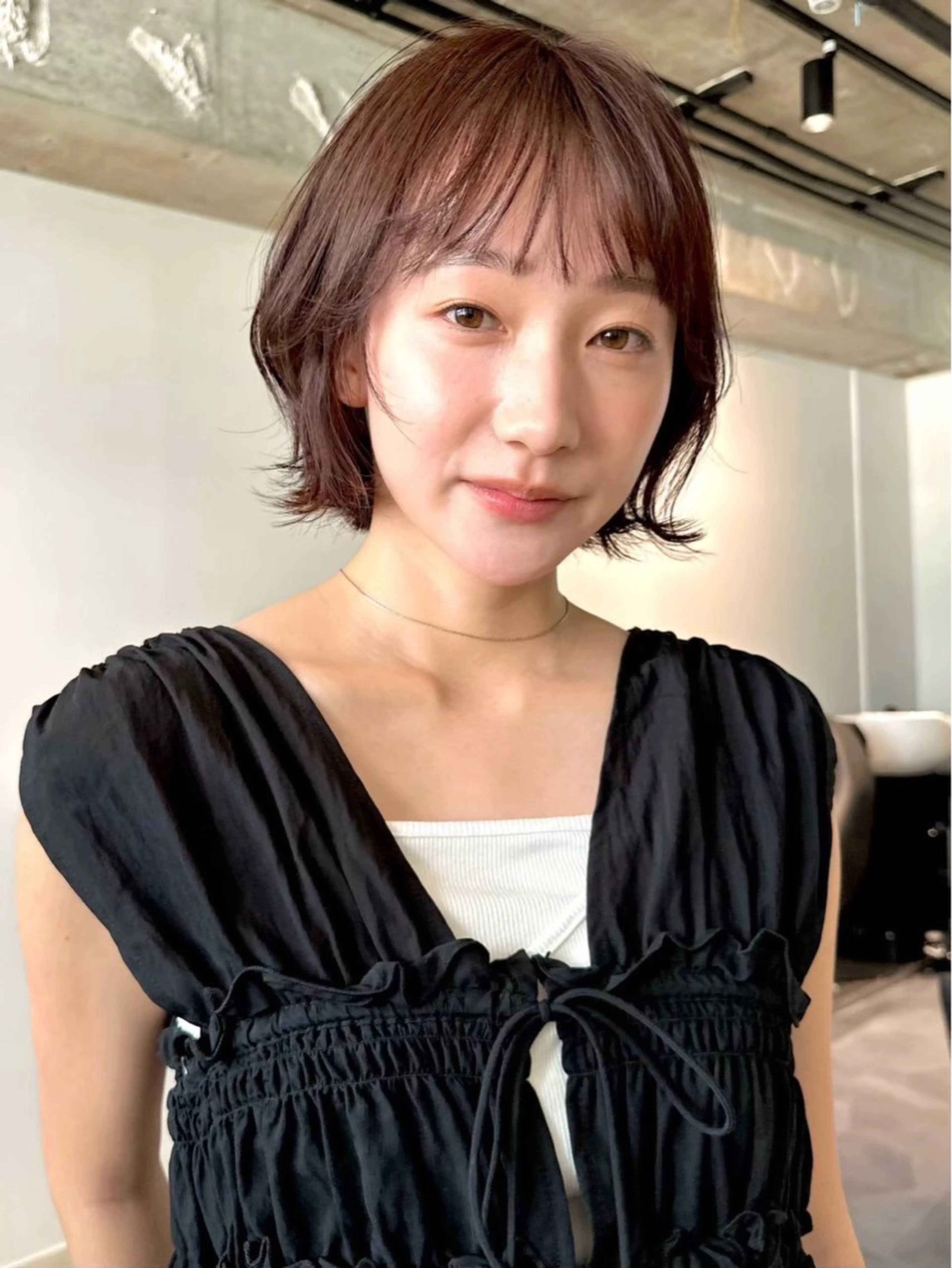 セミロング カラー パーマ 💍🧸カラーモデル 募集中🧸💍のヘアスタイル