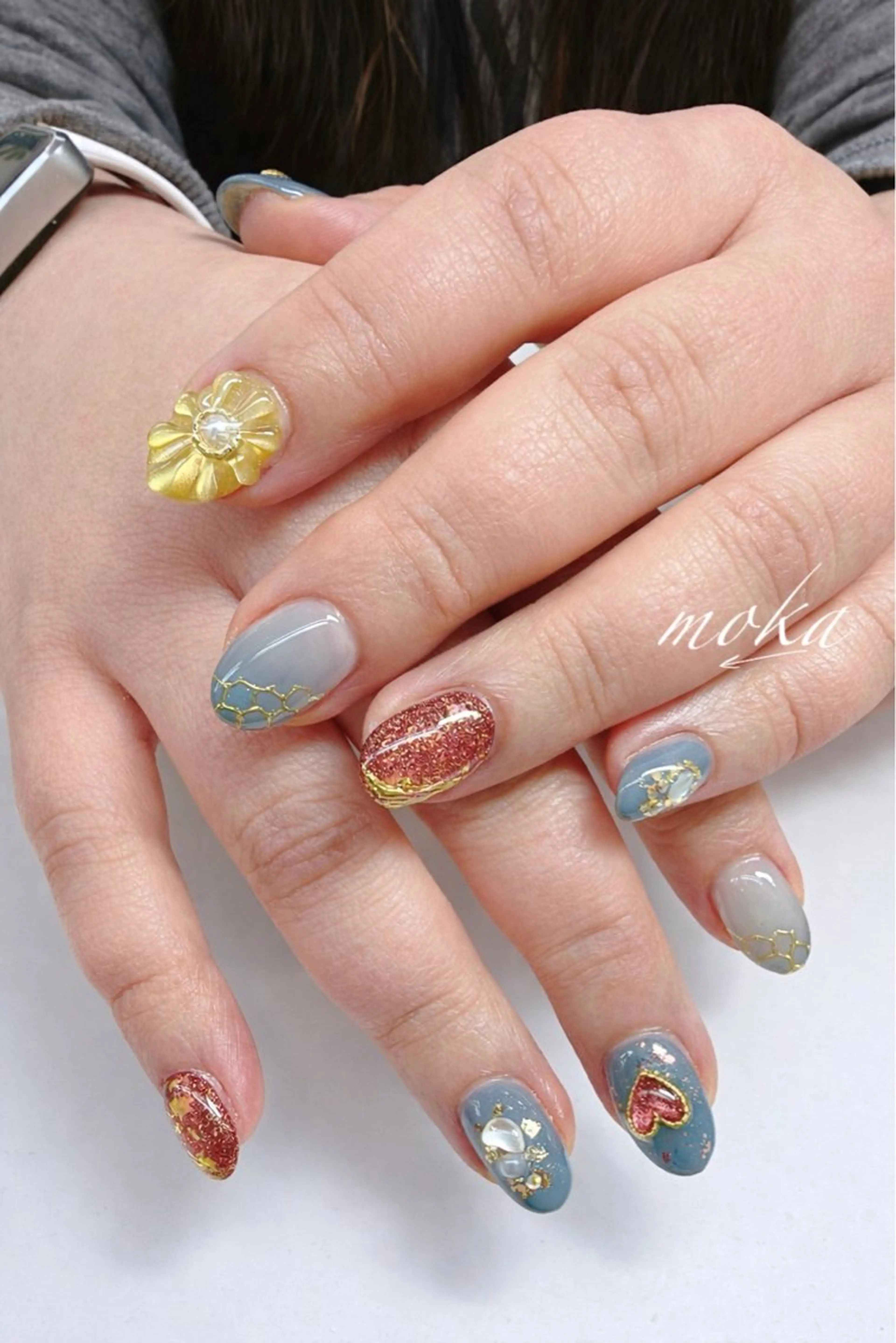 ネイル ハンドネイル ハンドケア 胡蝶蘭レディースサロ ンNailMOKAのネイルデザイン