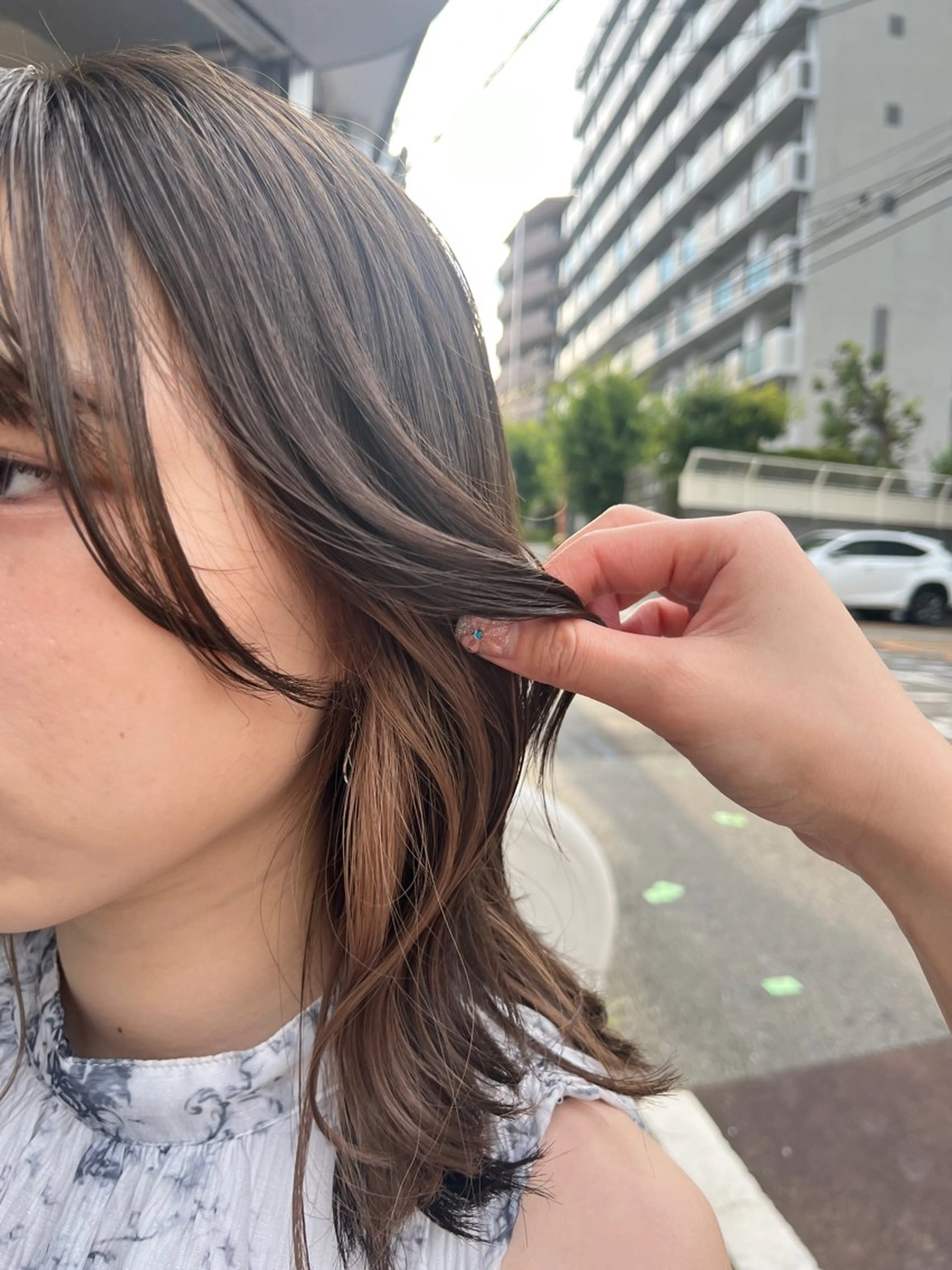 ミディアム カラー 天王寺美容室/カット モデル募集/miiaのヘアスタイル