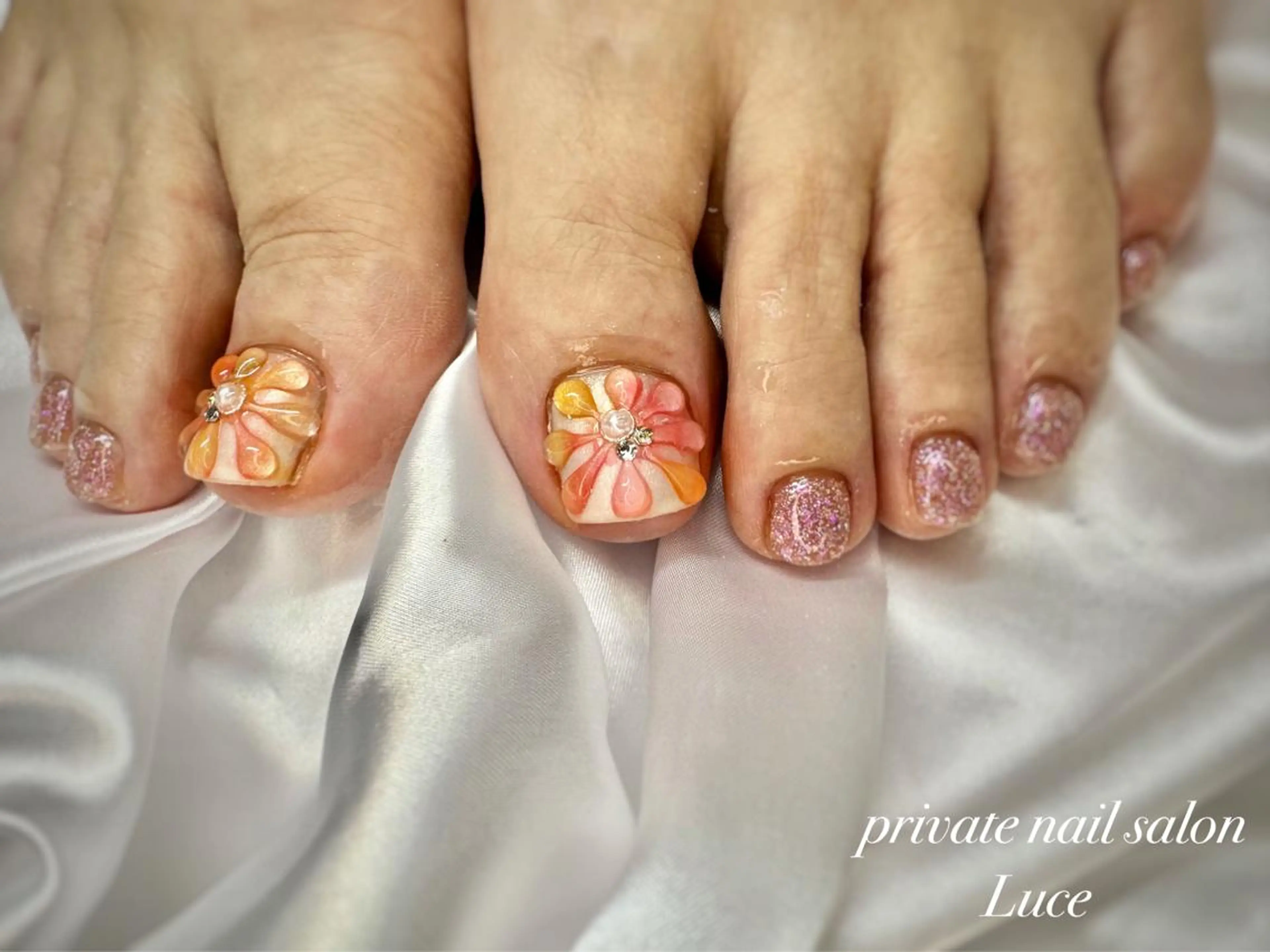 ネイル フットネイル nailsalon Luce🕊️のネイルデザイン