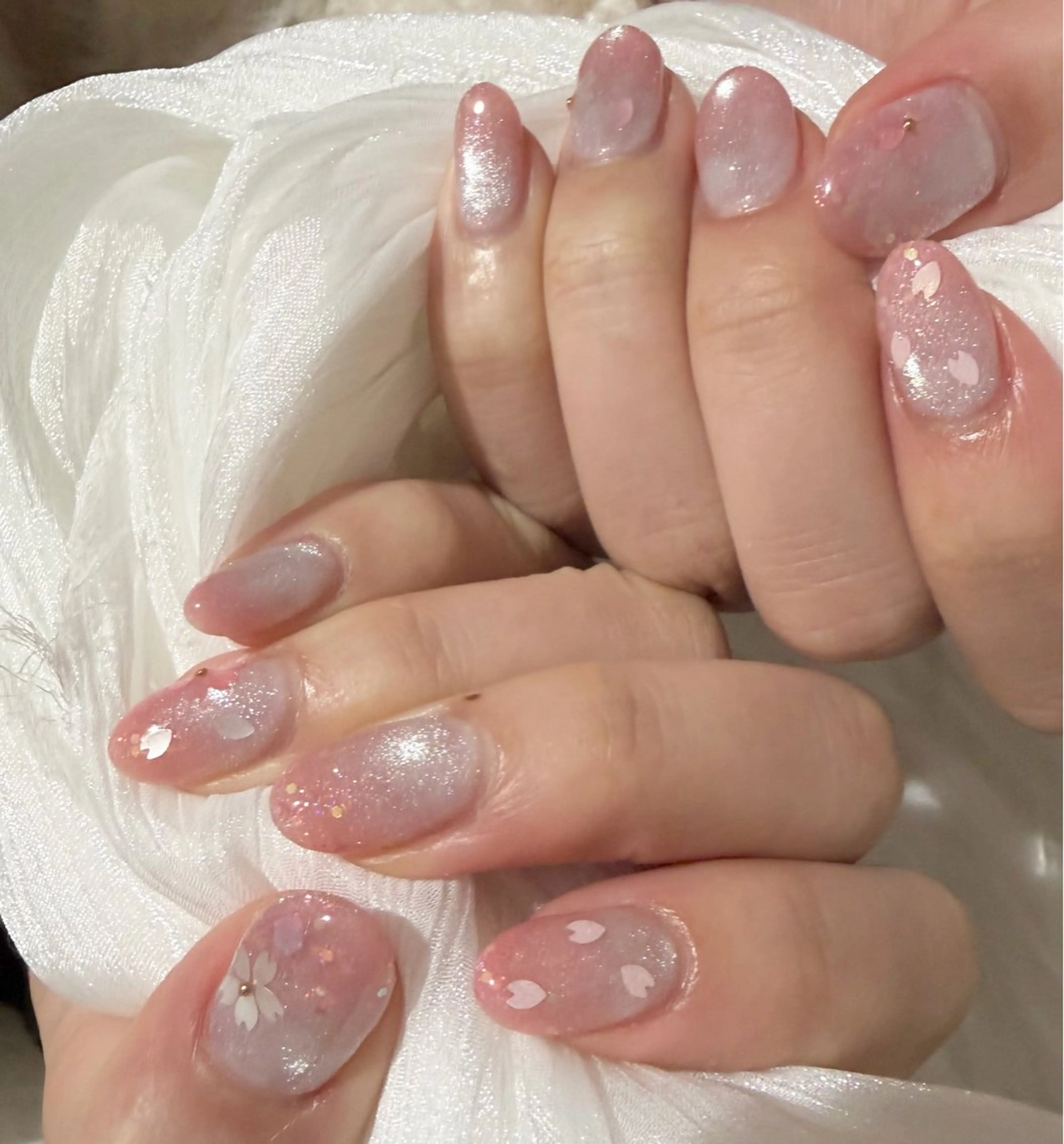 ネイル 桜ネイル 春ネイル as.nail あやのネイルデザイン