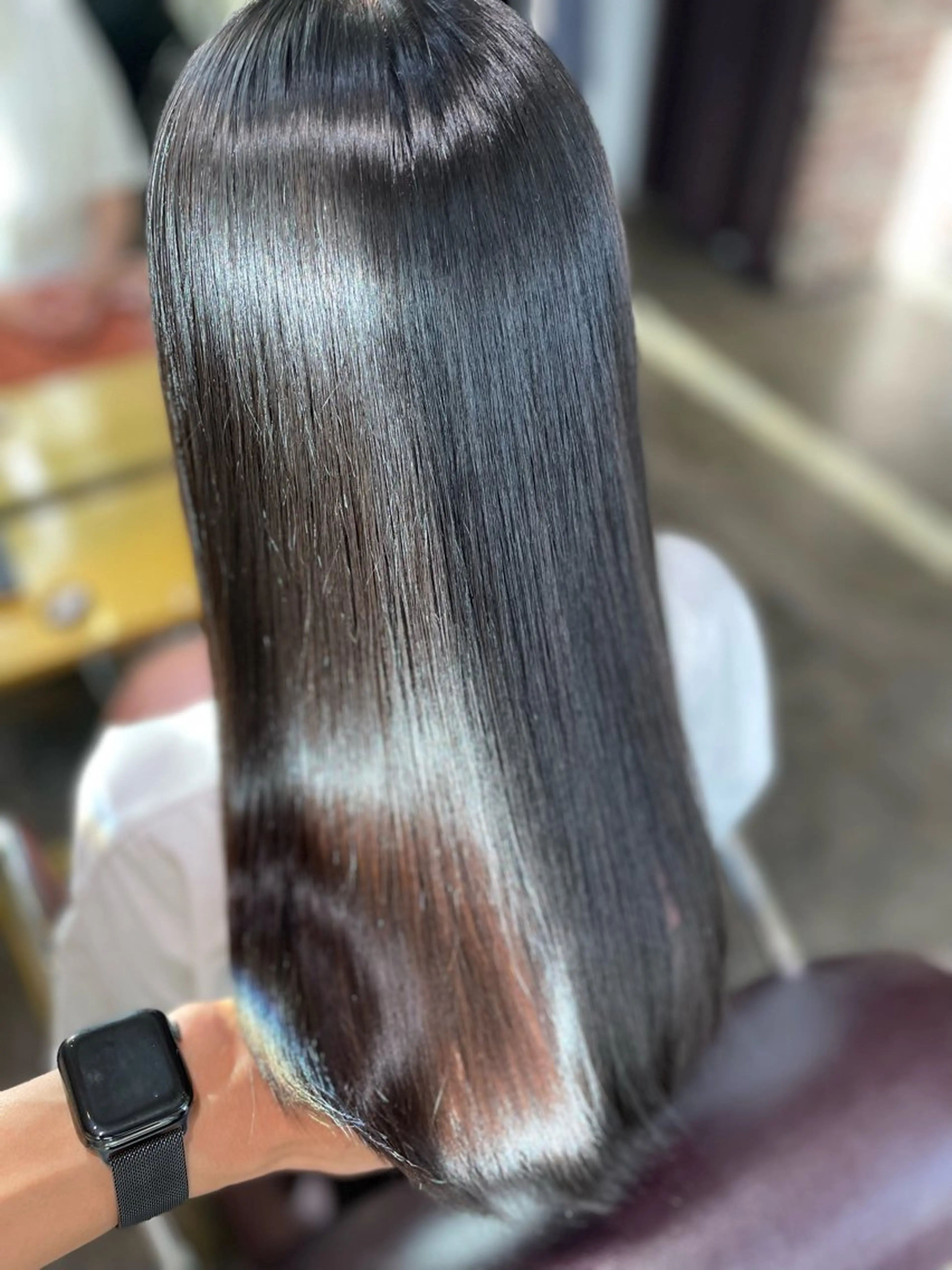 ミディアム カット 縮毛矯正 トリートメント 心斎橋/縮毛矯正/ 髪質改善　吉見勇亮のヘアスタイル