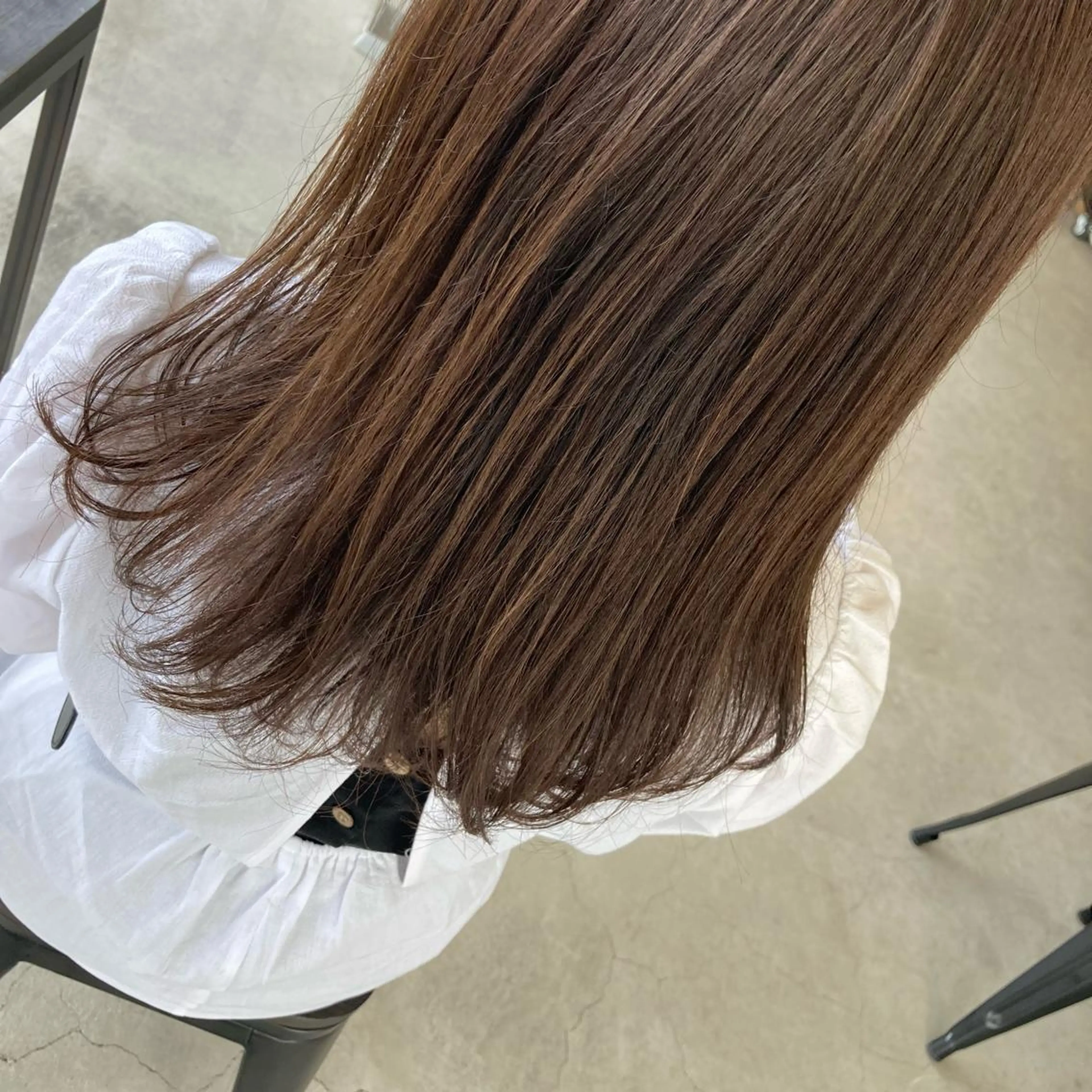ロング カラー ベージュカラー 渡辺 優のヘアスタイル