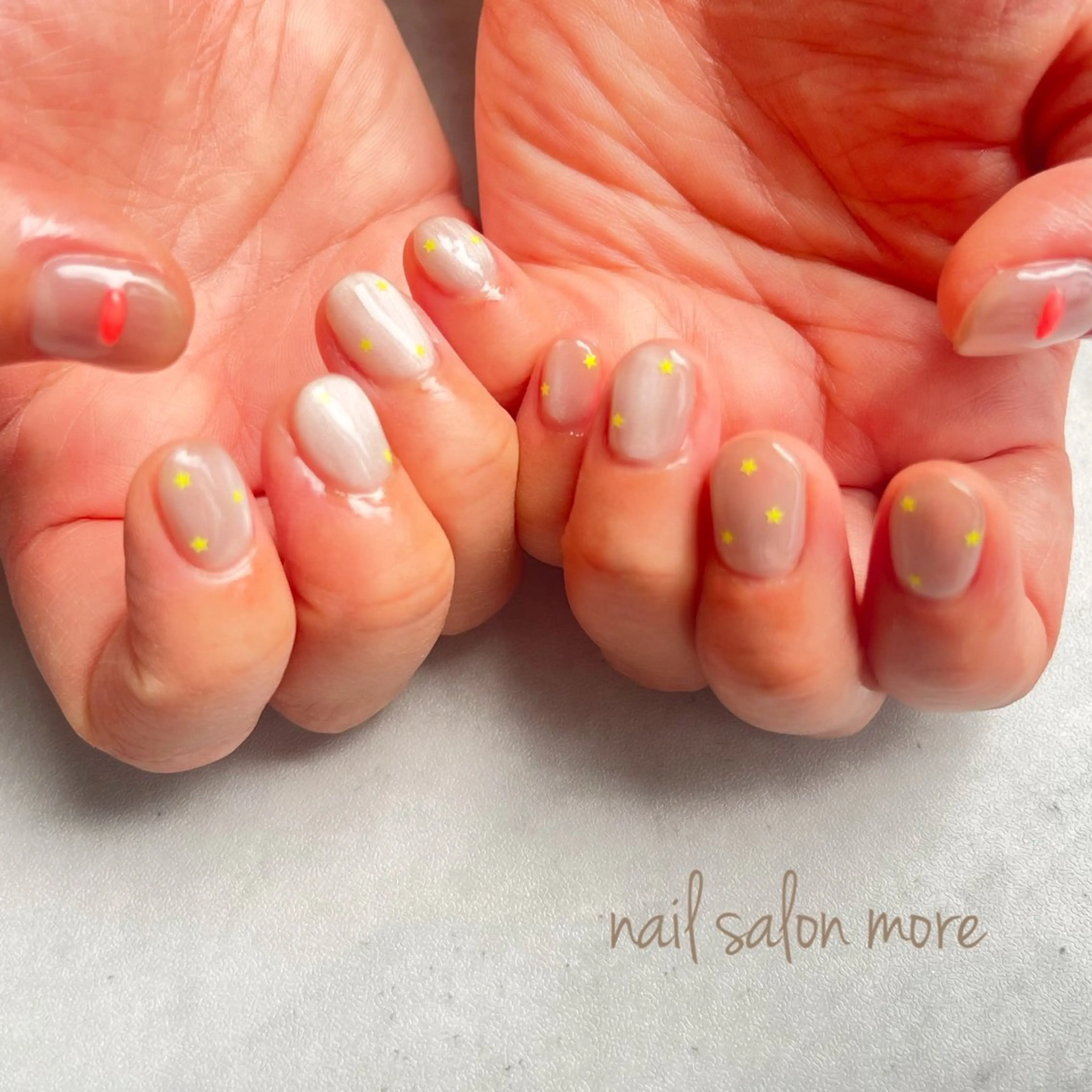 ネイル クリアネイル ハンドネイル nail salon moreのネイルデザイン