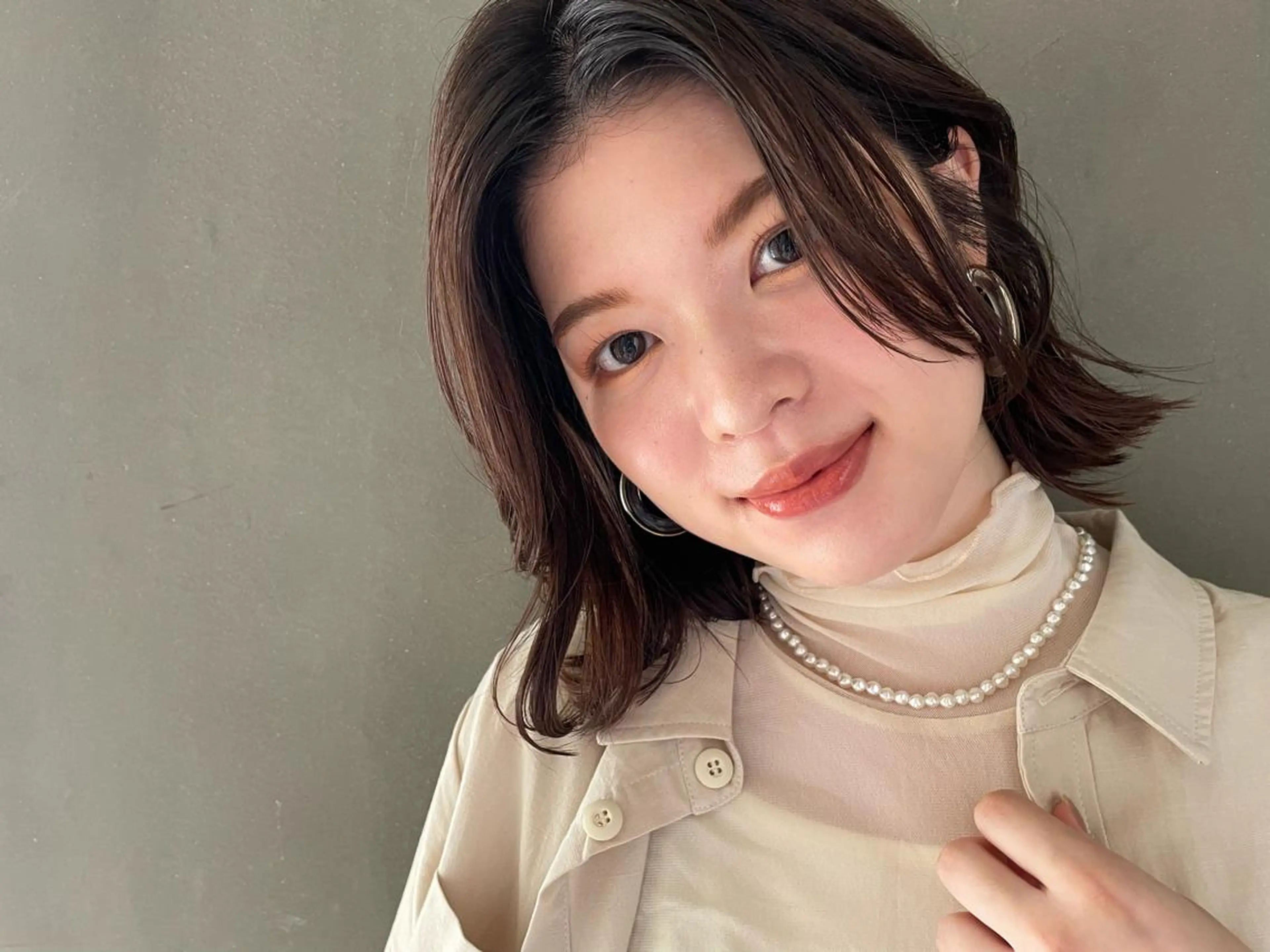 ミディアム 韓国風ヘア 吉田 夢のヘアスタイル