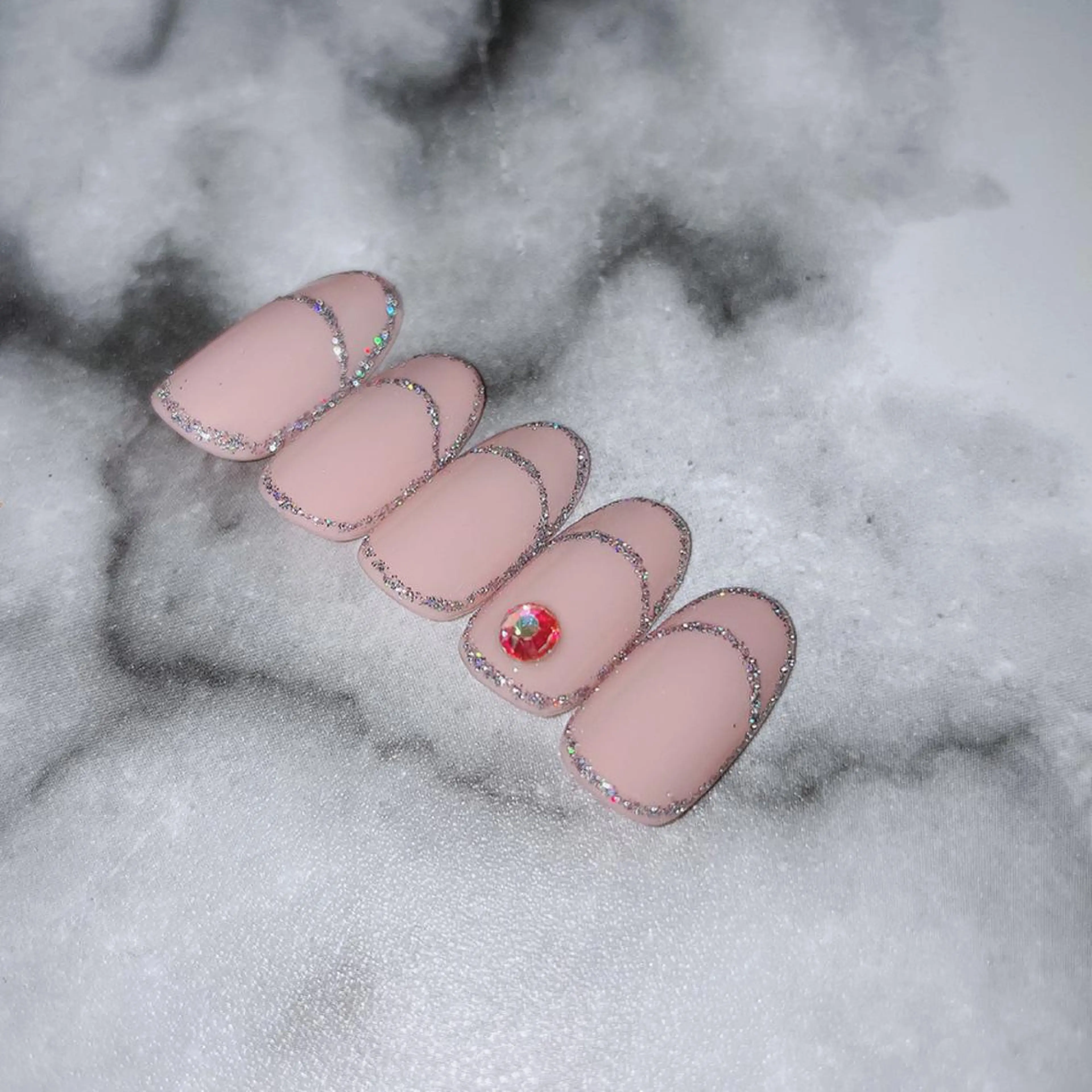 ネイル フラッシュネイル フレンチネイル Kayo 💅のネイルデザイン