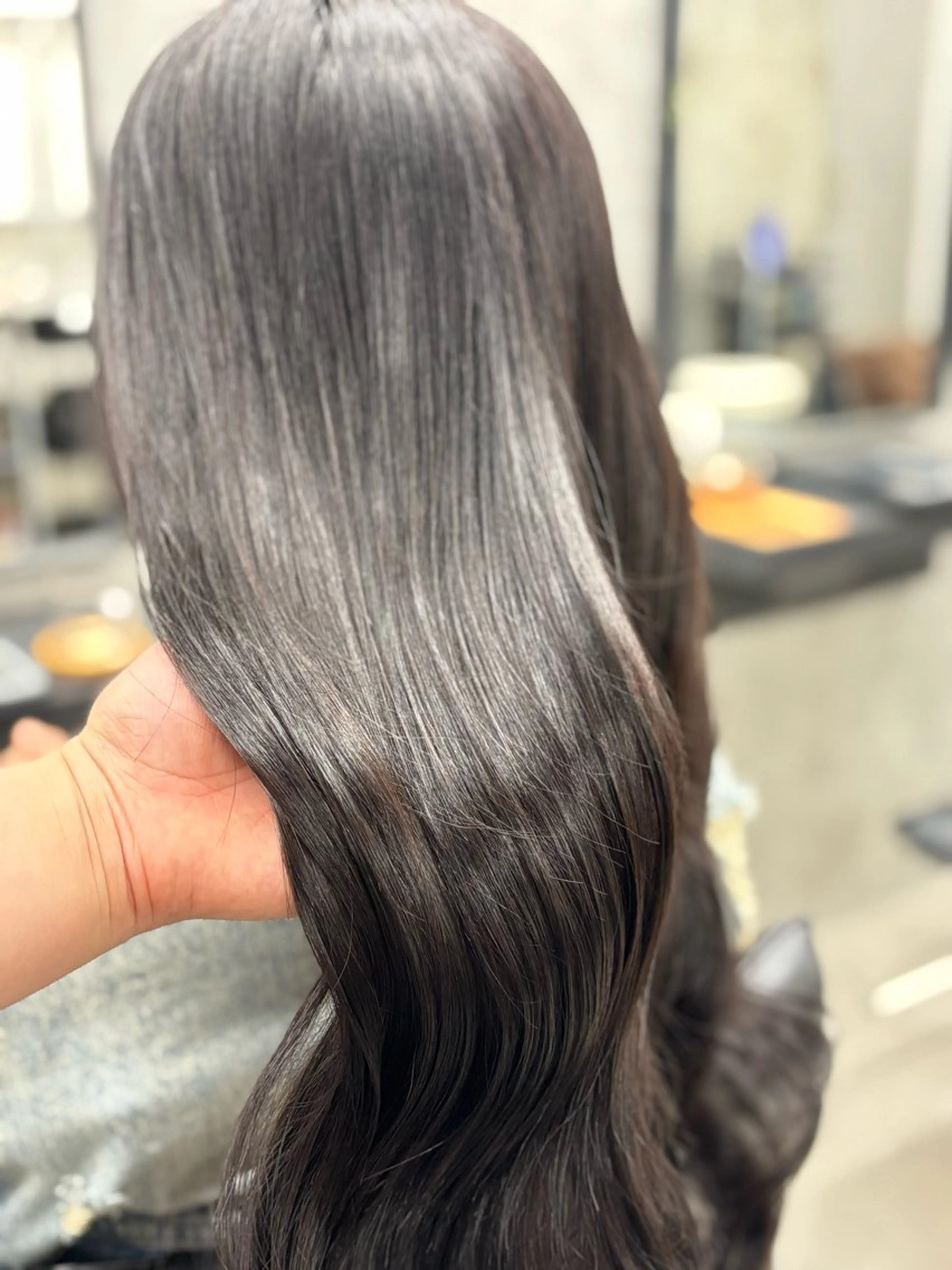 ロング カラー 髪質改善 縮毛矯正 トリートメント ヘアカラー 縮毛矯正 トリートメント すぐ巻ける縮毛矯正 🍀勝倉　麗のヘアスタイル