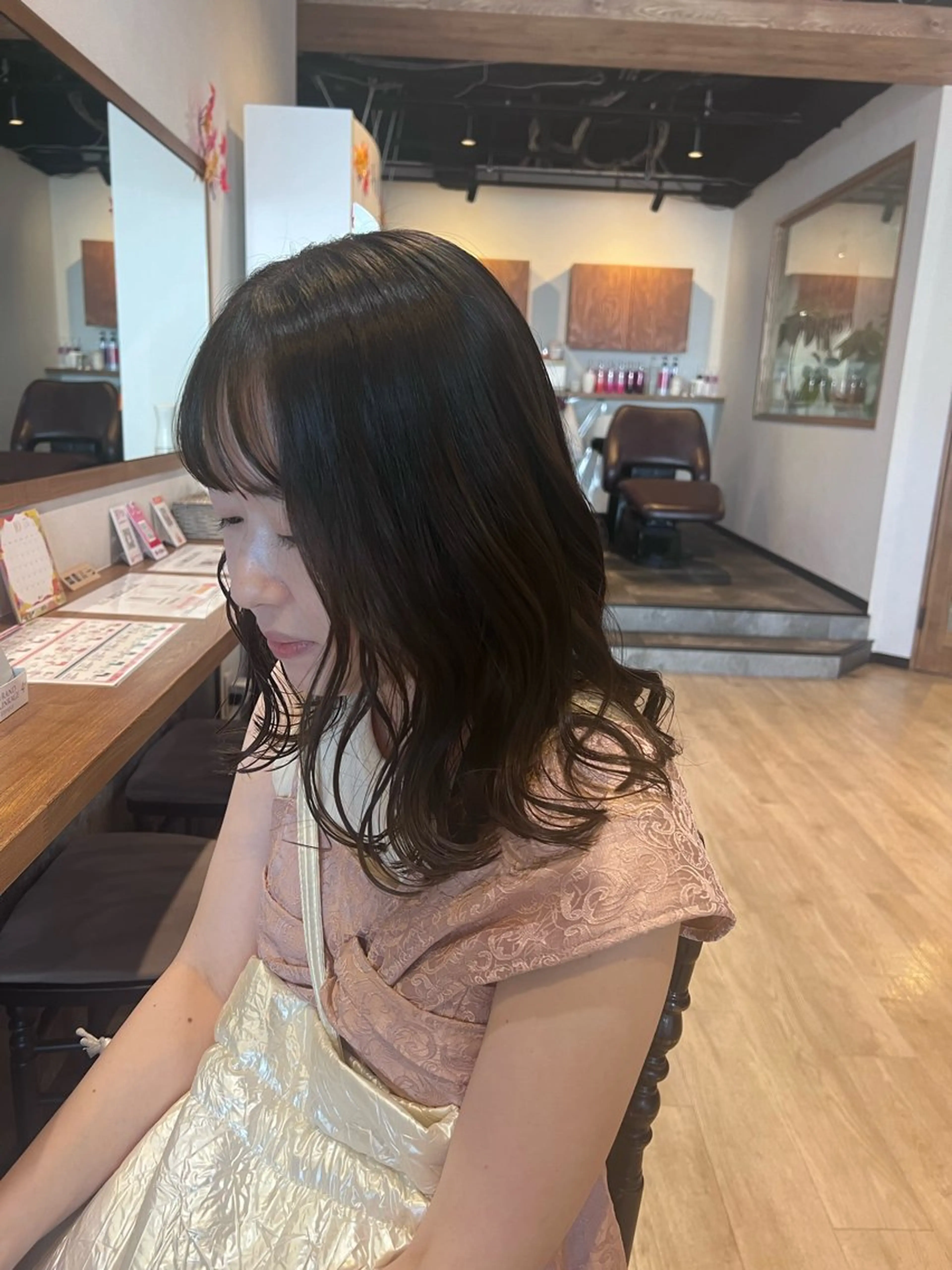 セミロング カラー グレージュ オリーブグレージュ オリーブグレー マツエク/マツパ 💐ゆう💐のマツエク・マツパデザイン