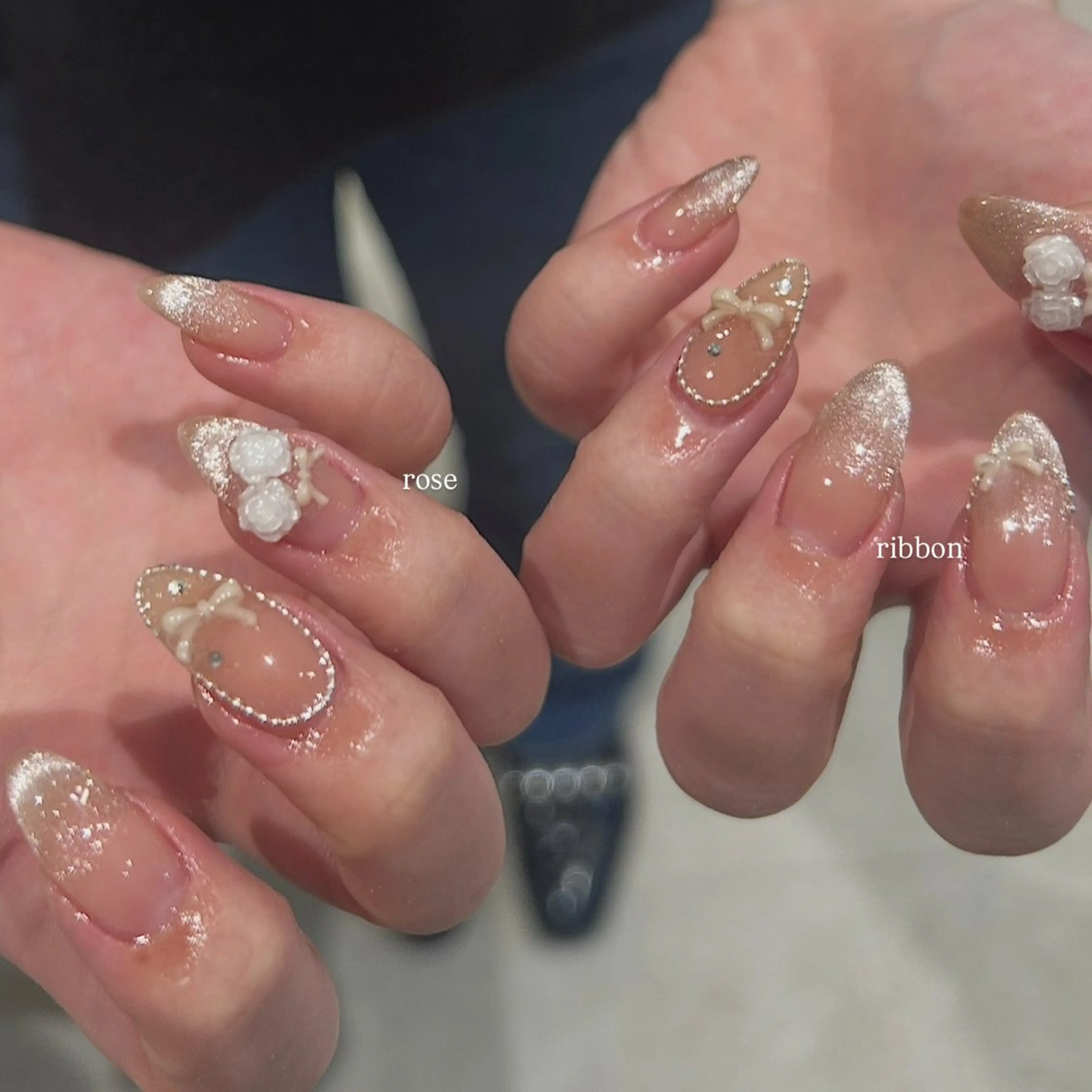 ネイル ハンドネイル honoka ガーリーネイル໒꒱のネイルデザイン