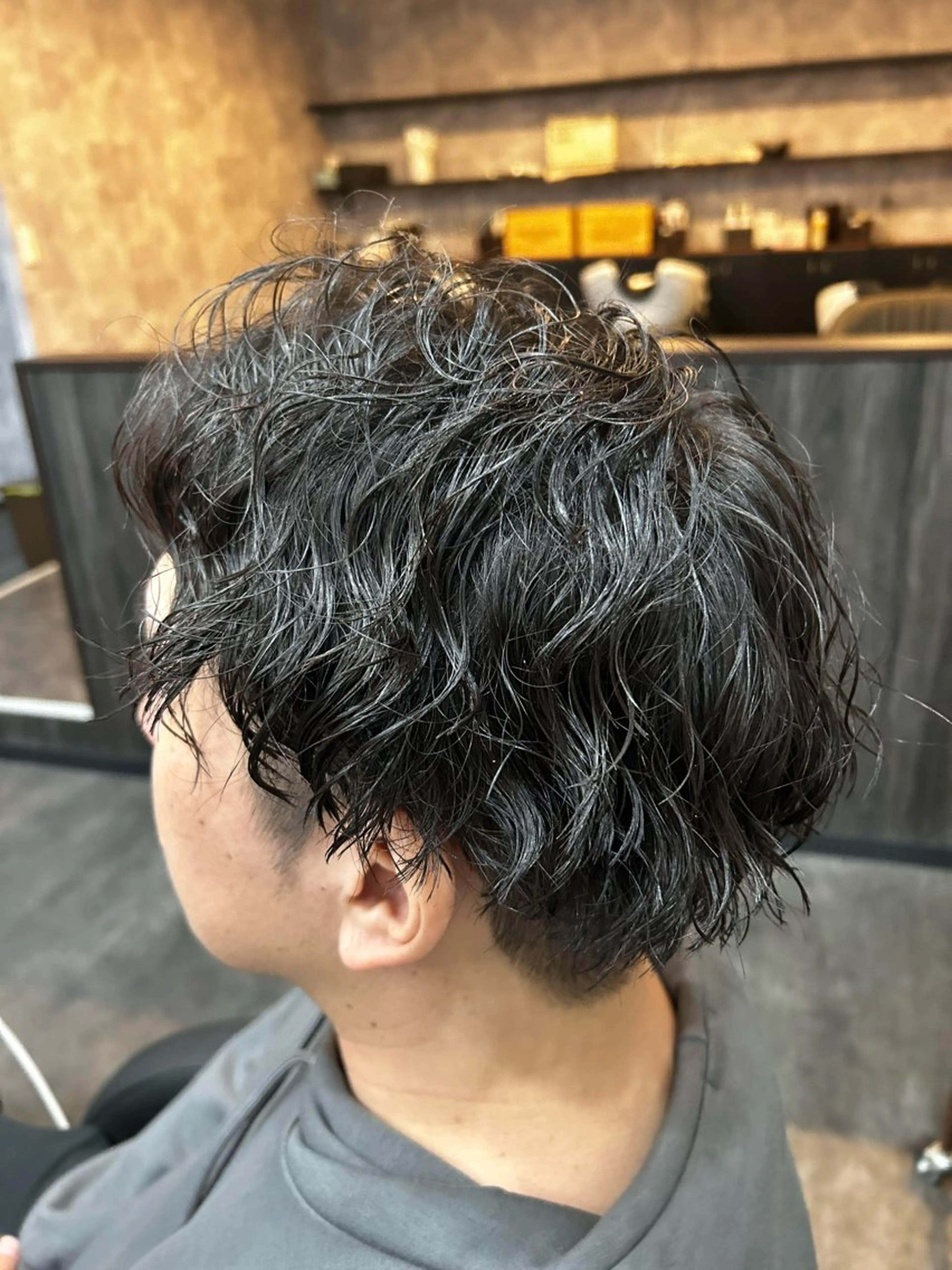 ショート パーマ メンズ カット パーマ Seaツイスト/ ユウガのヘアスタイル