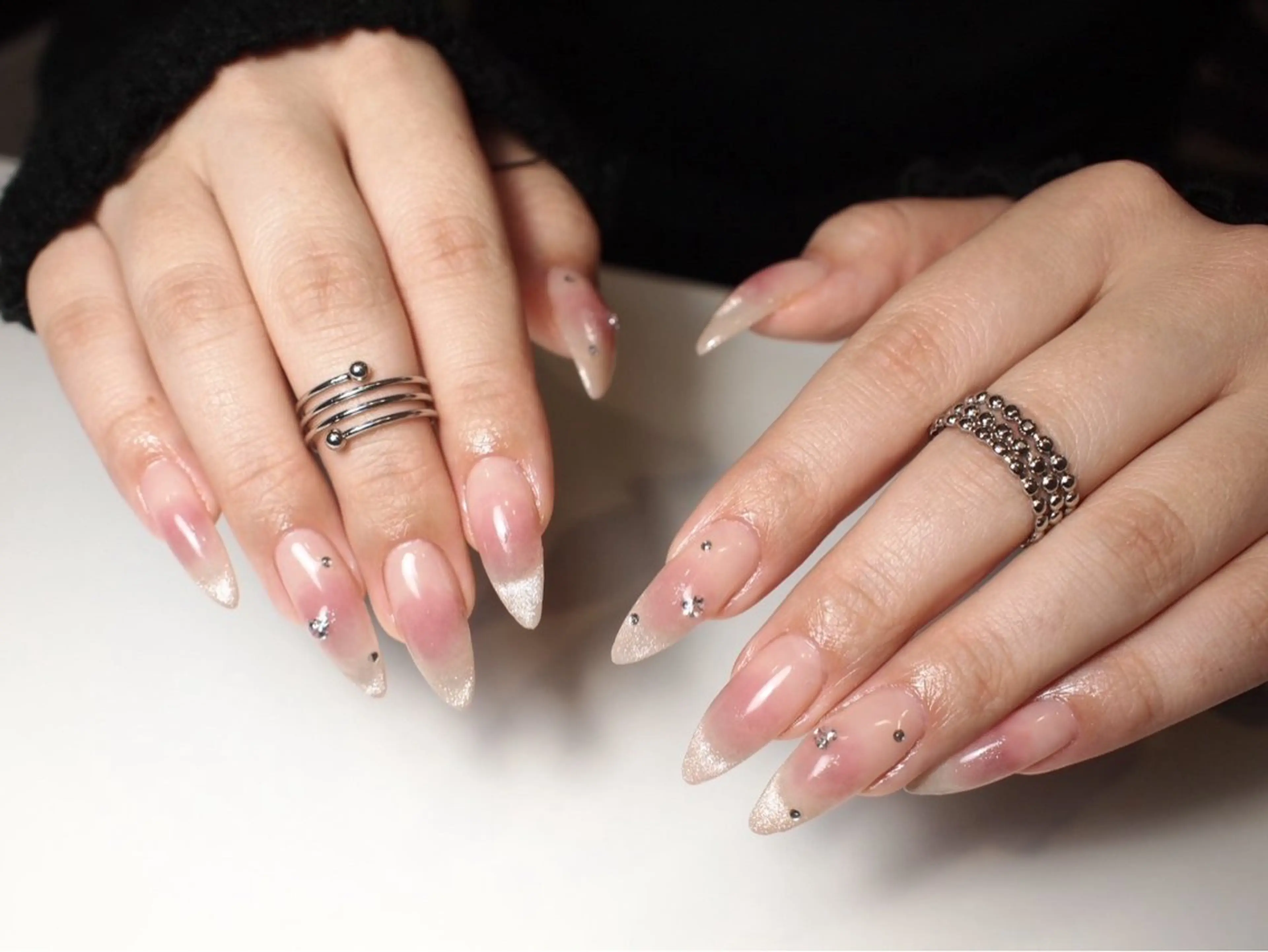 ネイル チークネイル マグネットネイル ハンドネイル ORGAN makiのネイルデザイン