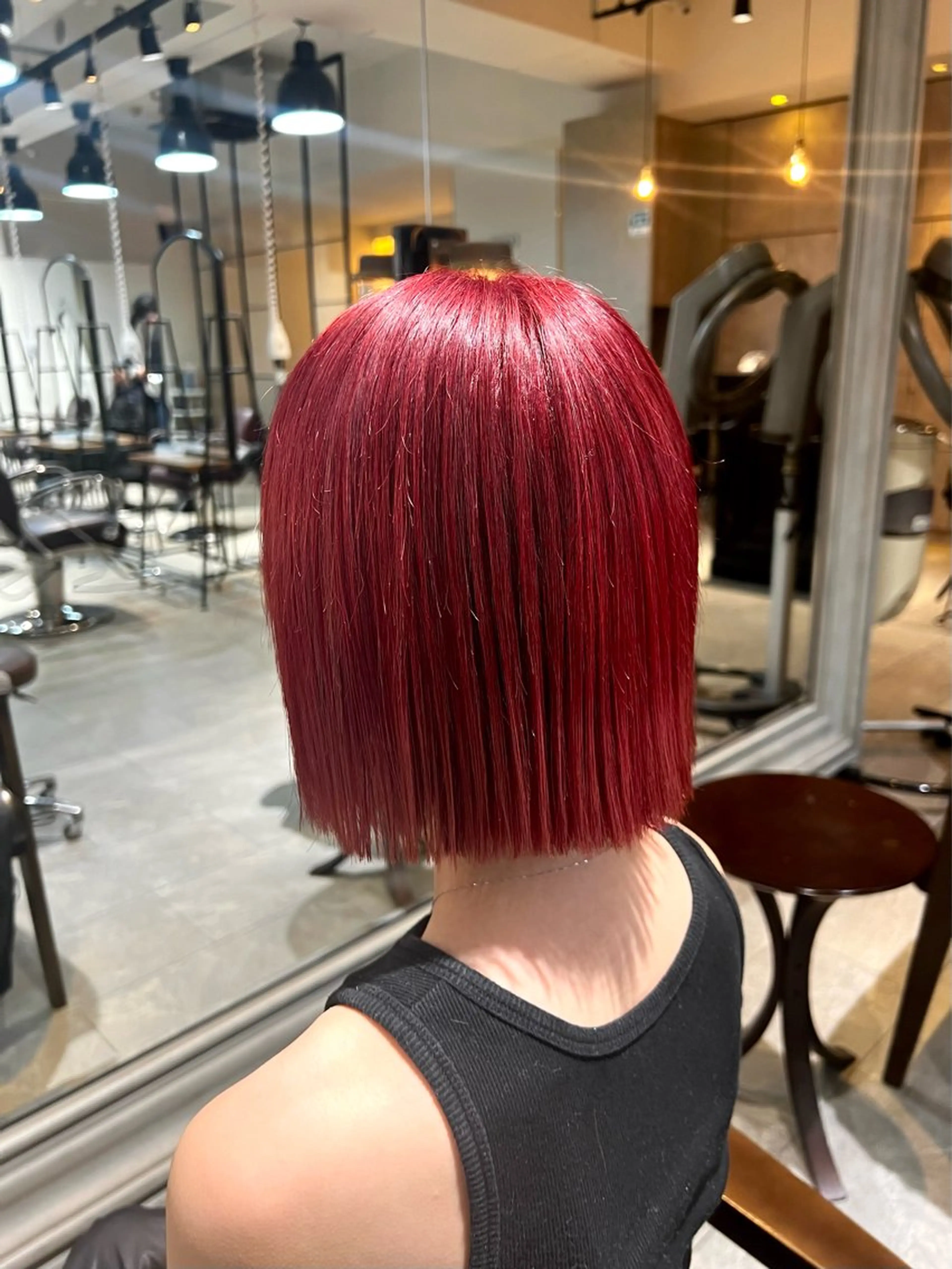 ミディアム カラー ヘアアレンジ ヘアカラー トリートメント ヘアセット 🌈インナーカラー ‘ショウマ’🌈のヘアスタイル