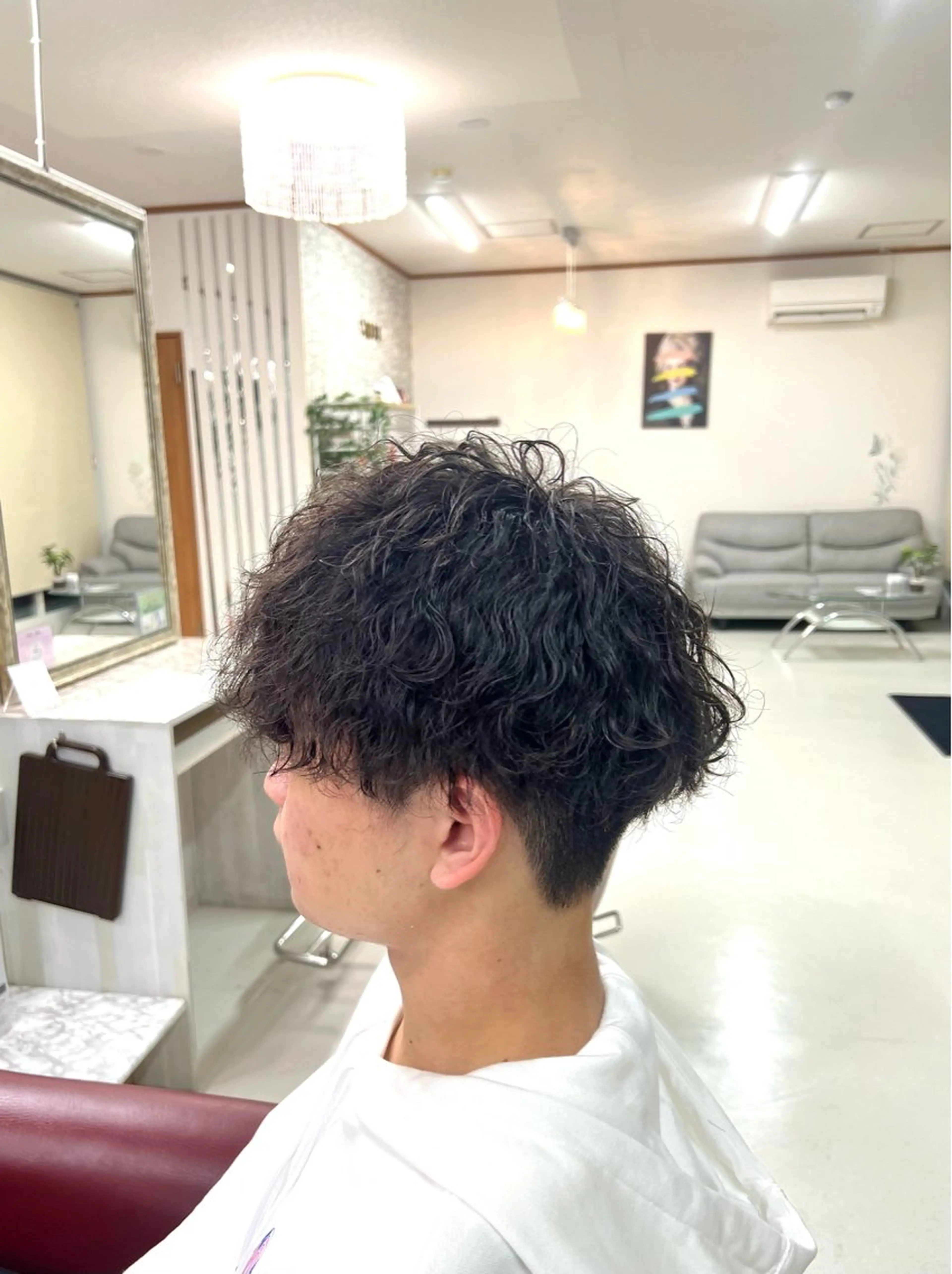 ショート パーマ メンズ メンズパーマ 波巻きパーマ KEN 🌟のヘアスタイル