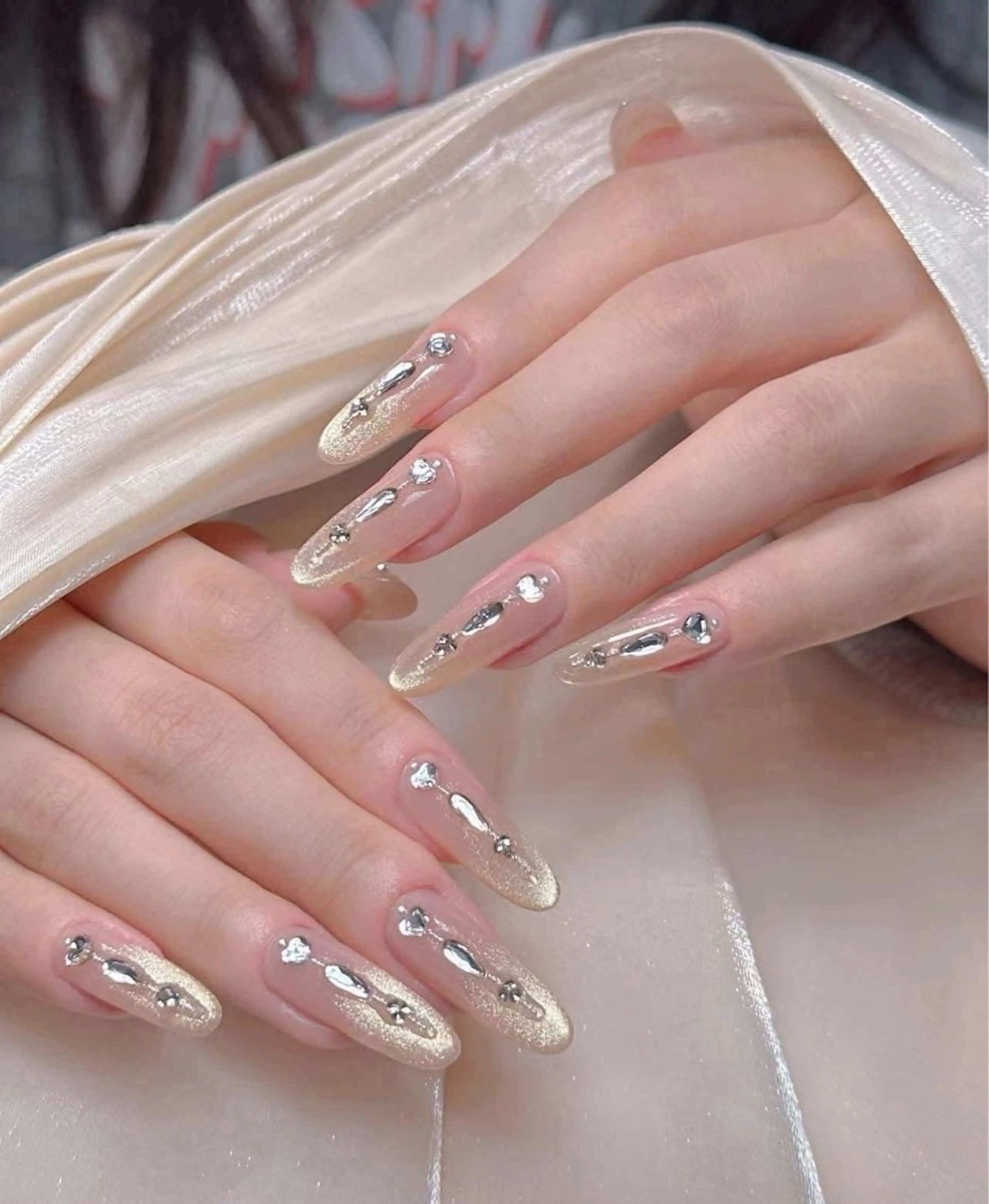 ネイル ストーンネイル Sora Nail Ayaseのネイルデザイン