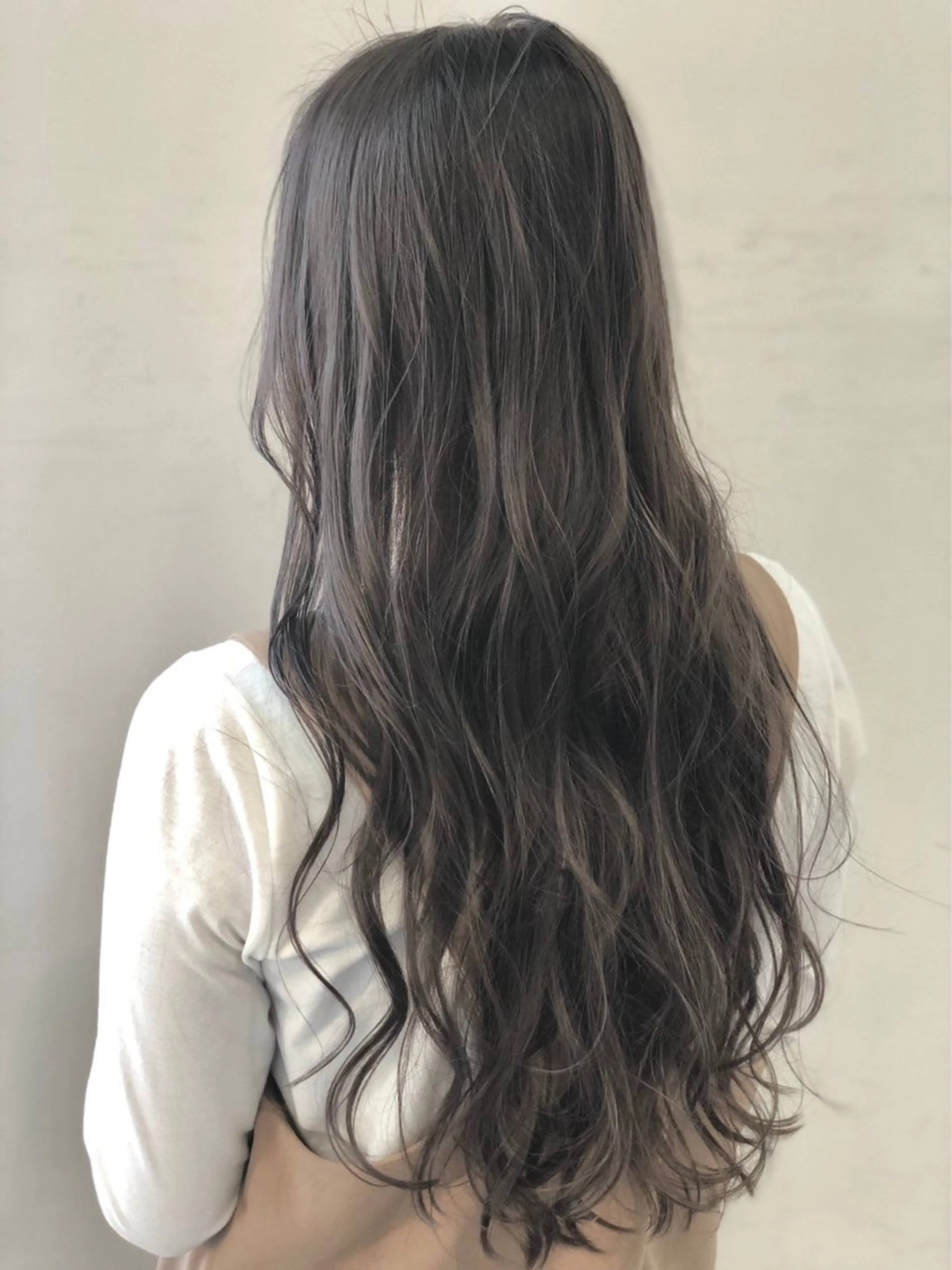 ロング パーマ ロング エアウェーブ カット パーマ 奈良崎 和弘のヘアスタイル