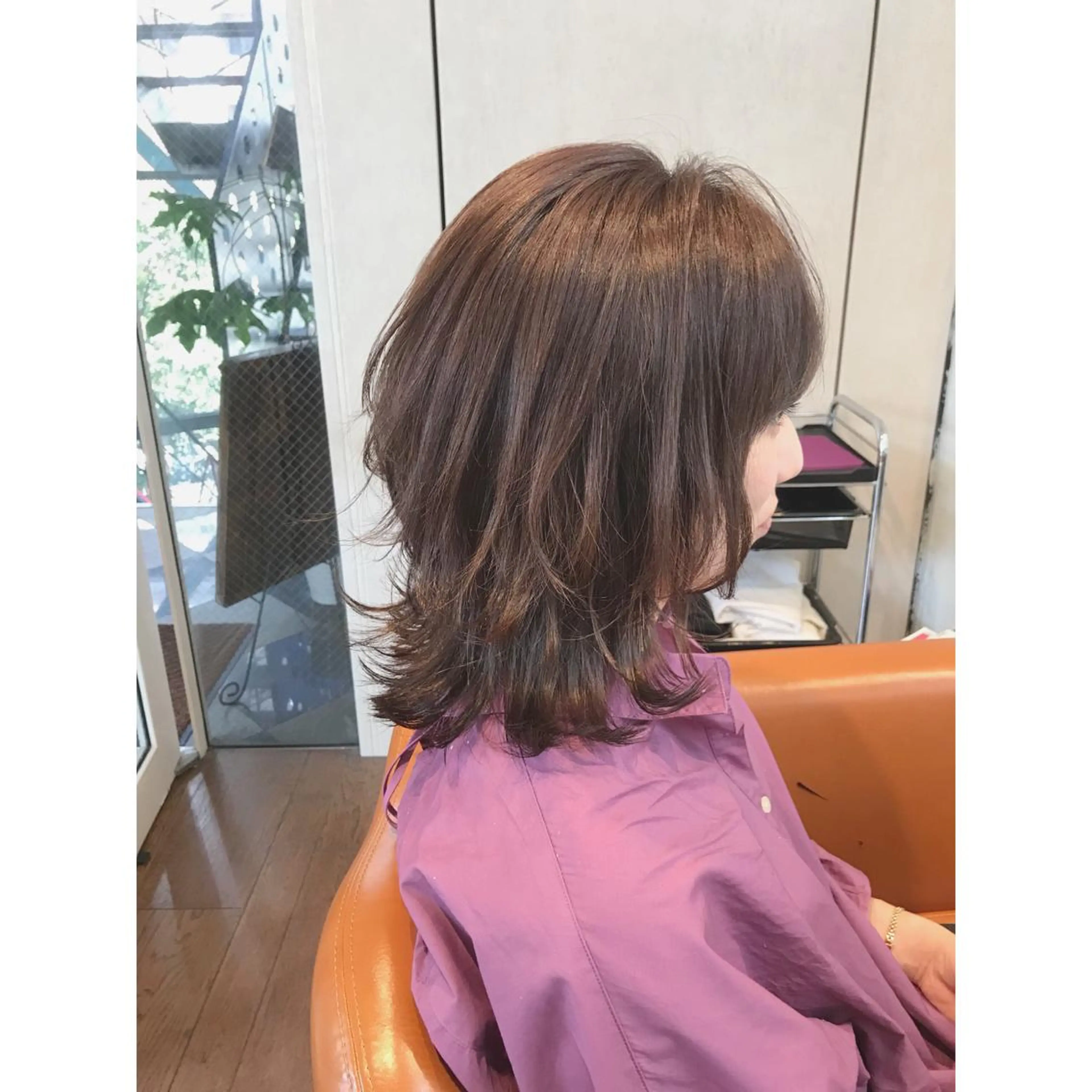 ミディアム カラー ヘアアレンジ ベージュカラー ラベンダーカラー ラベンダーベージュ ボブ ウルフカット マエダ　カズエ🫶 coronahairのヘアスタイル