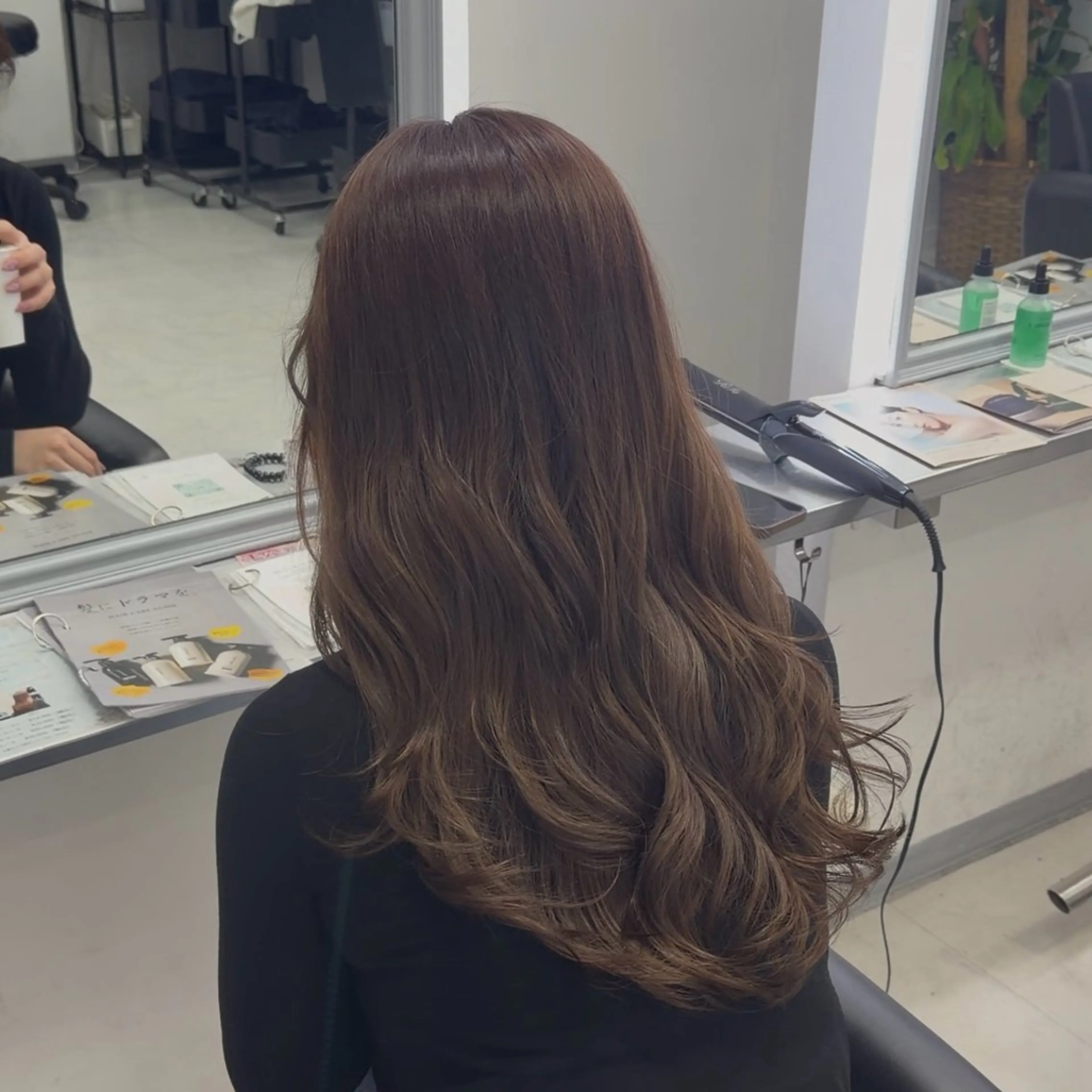 ロング 韓国風ヘア ヘアカラー トリートメント 涼星/心斎橋/ モデル募集中👑のヘアスタイル