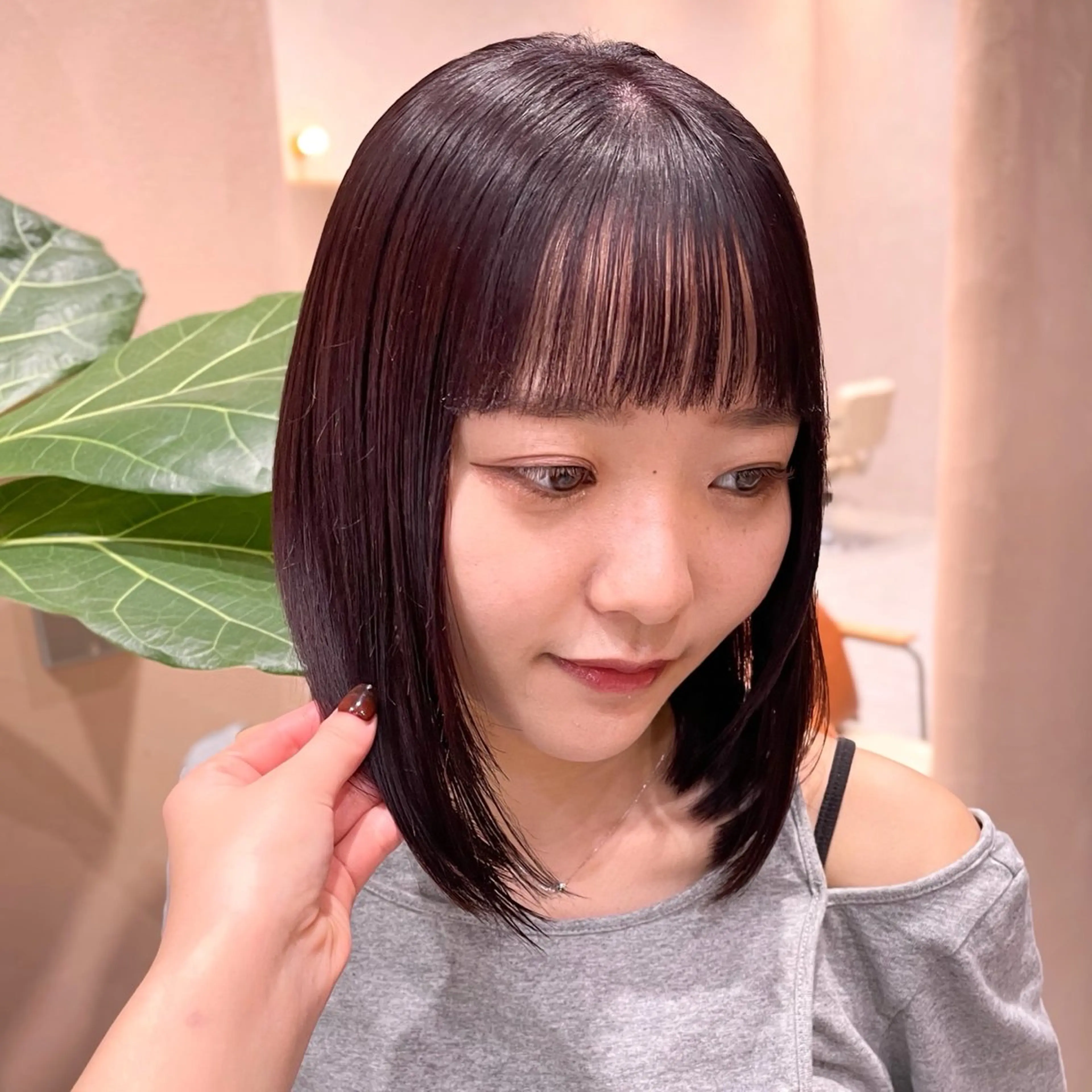 ミディアム カラー レイヤー/柔らか 透明感カラー/ゆきなのヘアスタイル