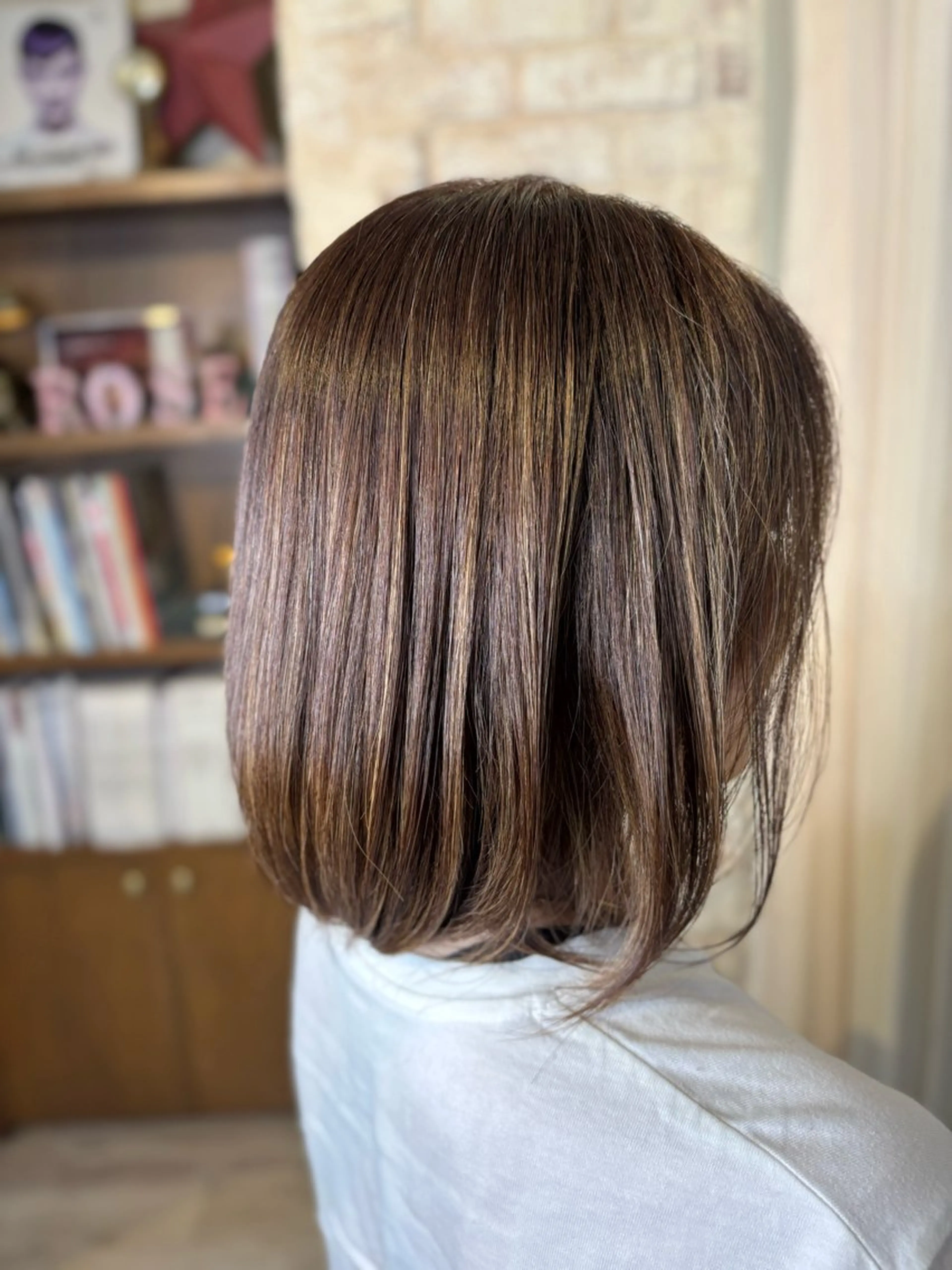 カラー アッシュ アッシュブラウン ブラウンカラー 梅森 彩花のヘアスタイル