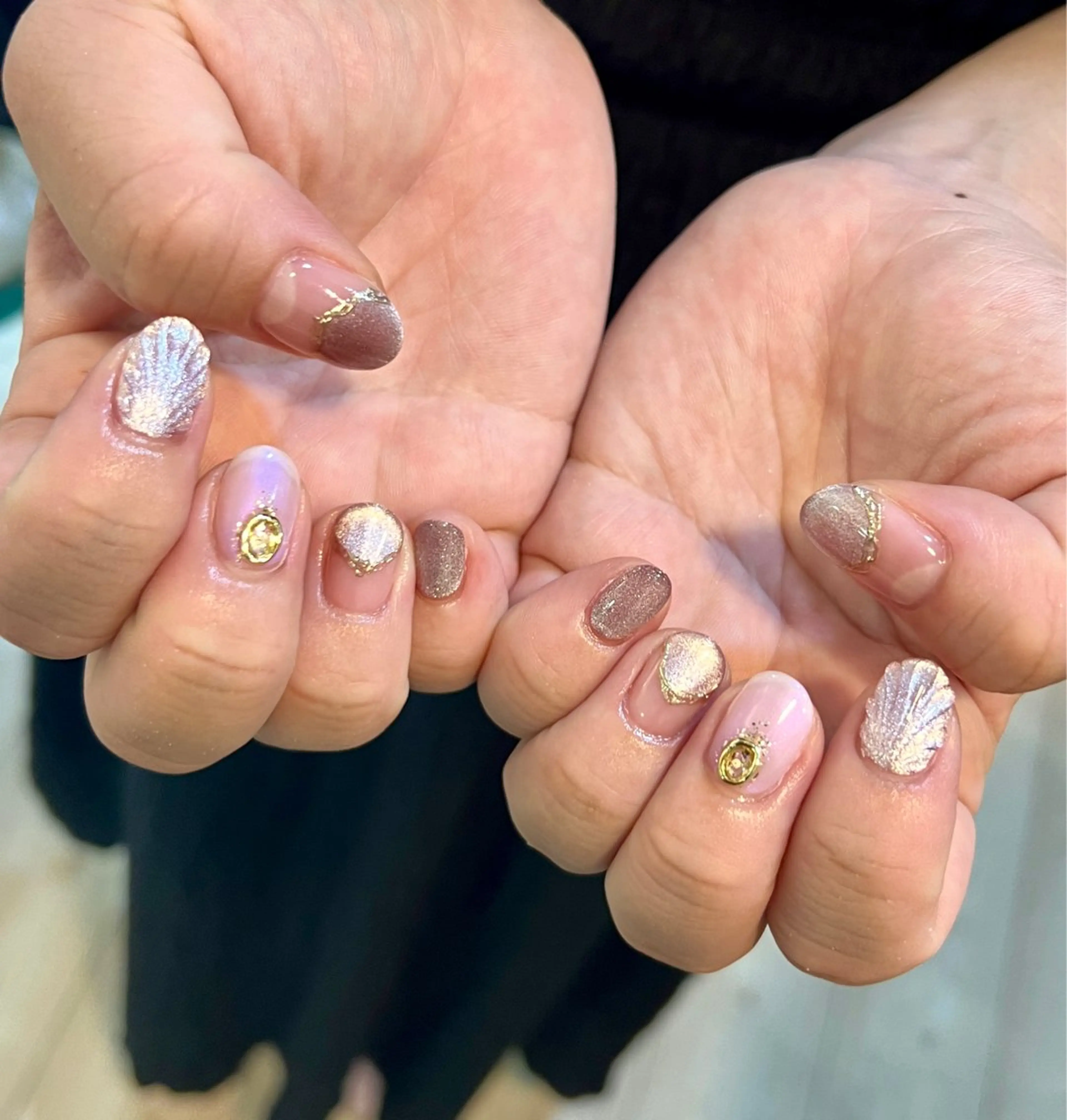 ネイル ハンドネイル いちじゅう あおいのネイルデザイン