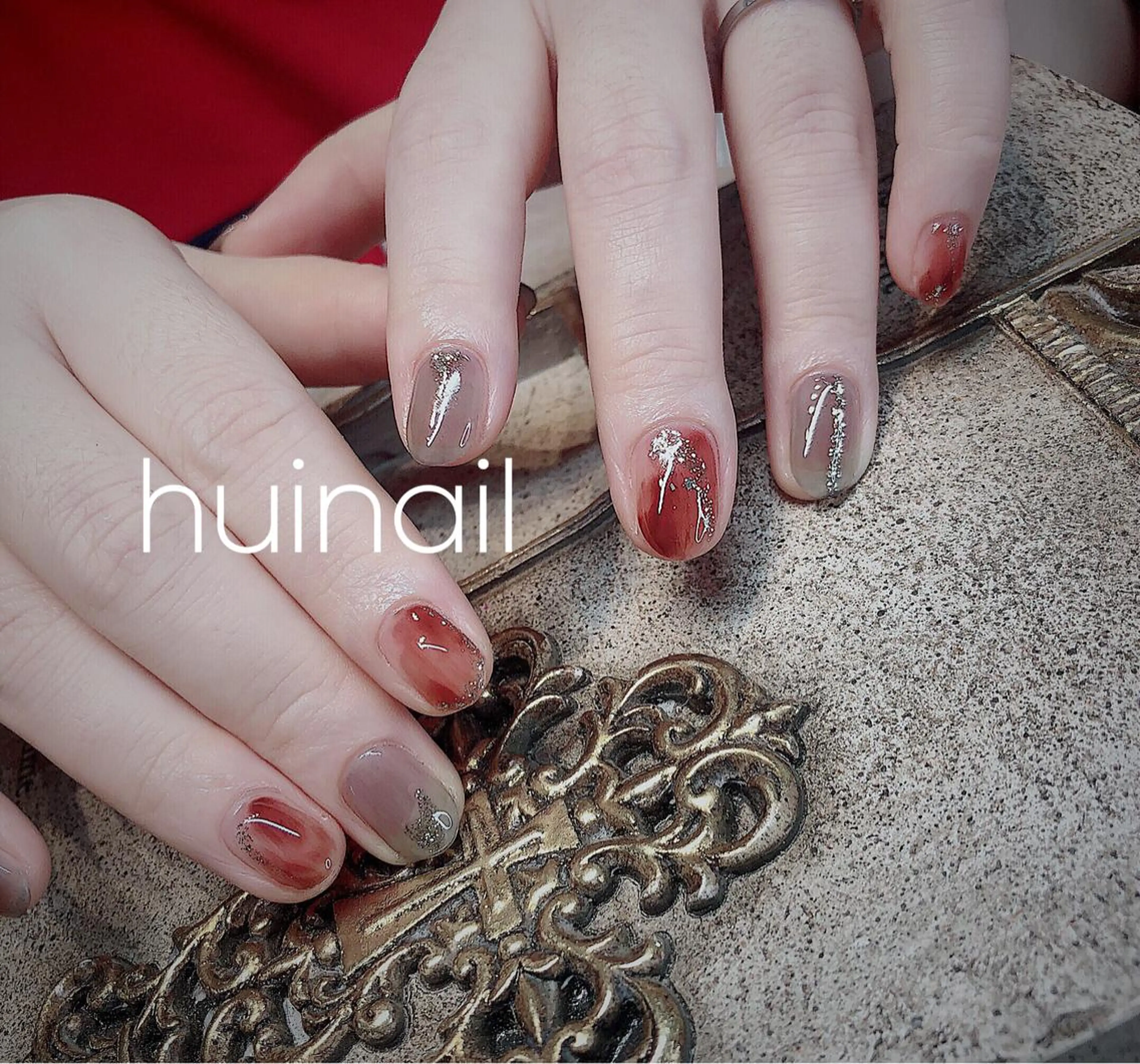 ショート めぐみのネイルサロン スタッフ練習のネイルデザイン