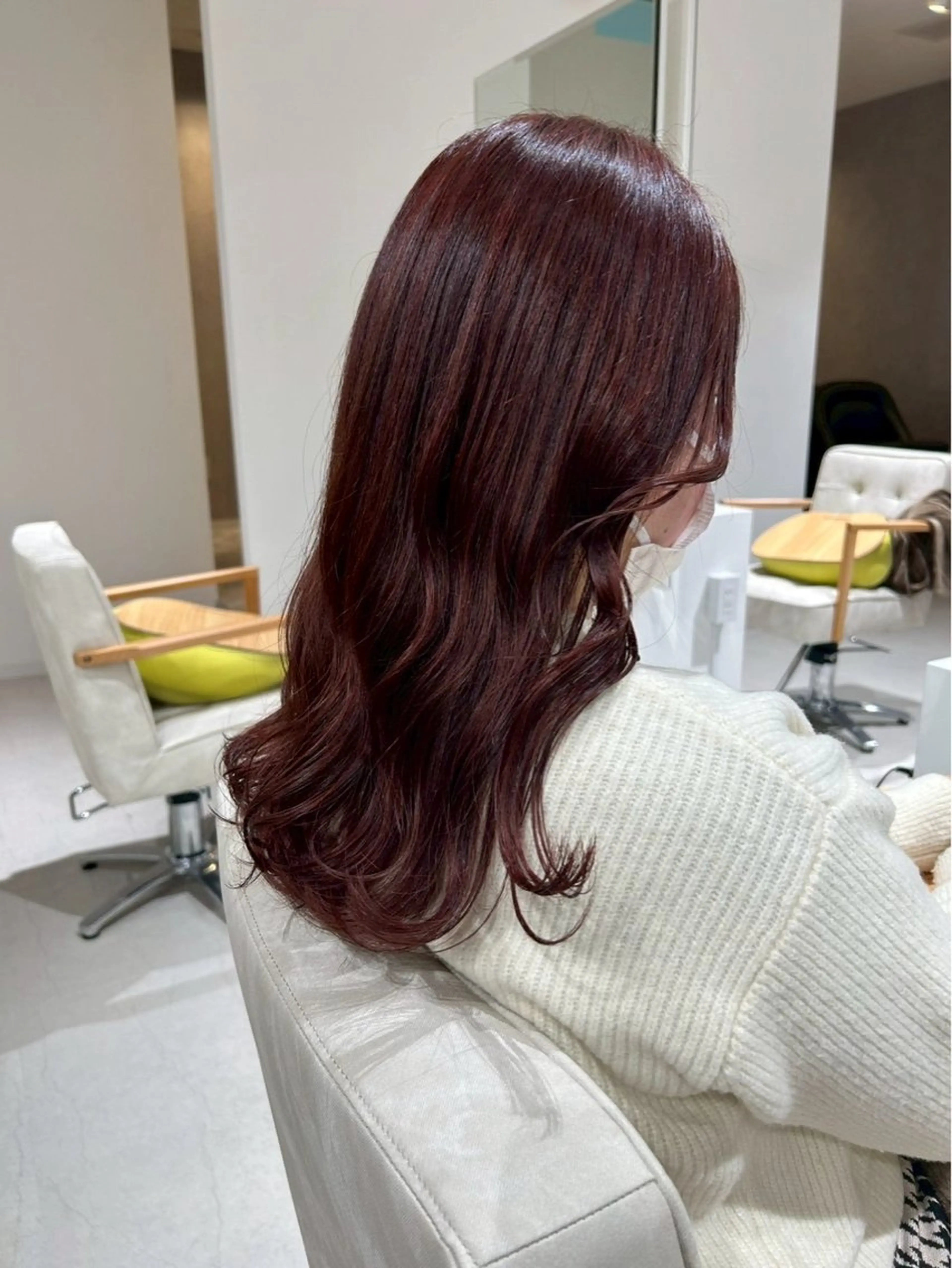 セミロング カラー ヘアカラー 木村 友泉のヘアスタイル