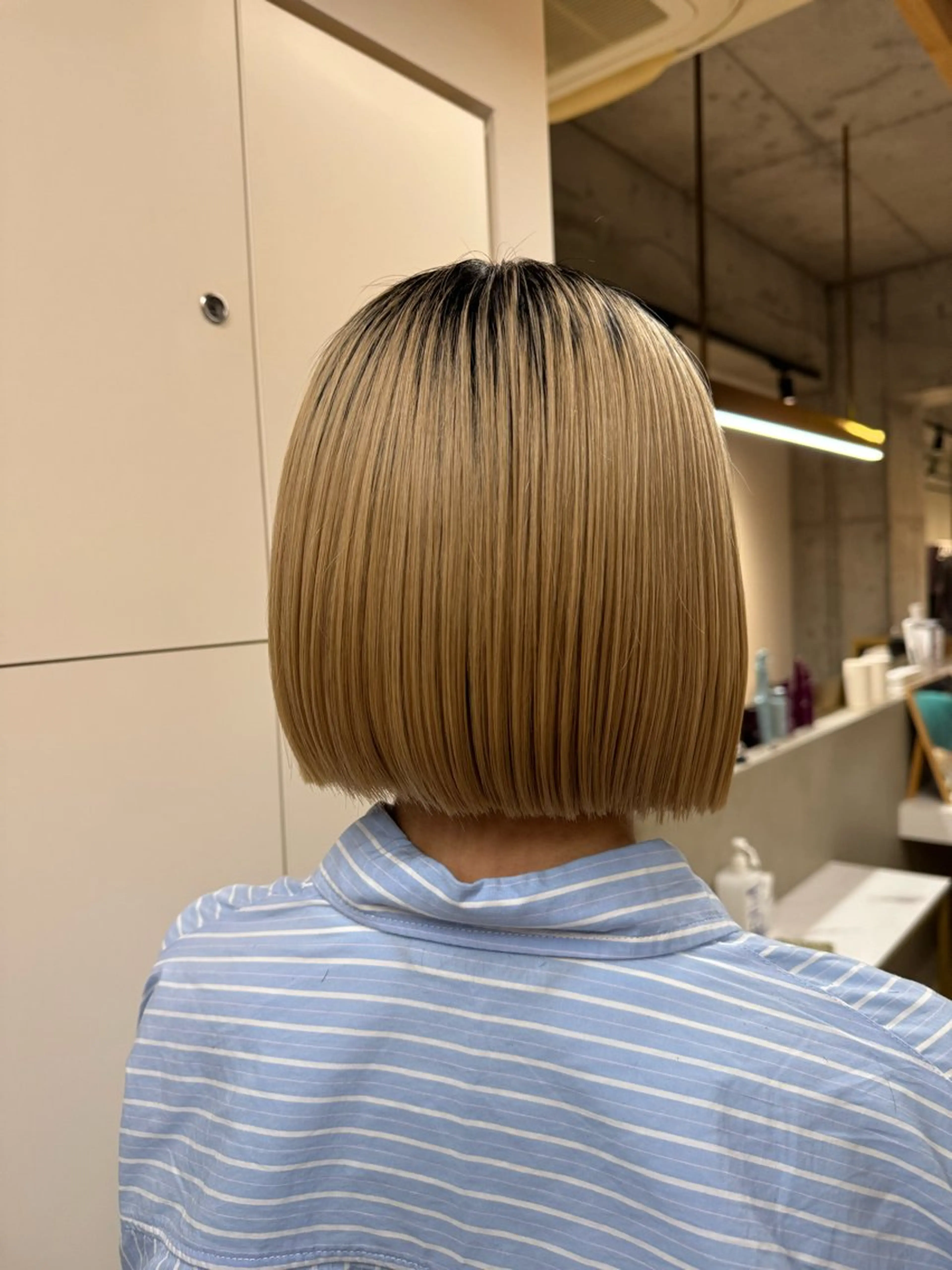 ミディアム 岡本 拡夢のヘアスタイル