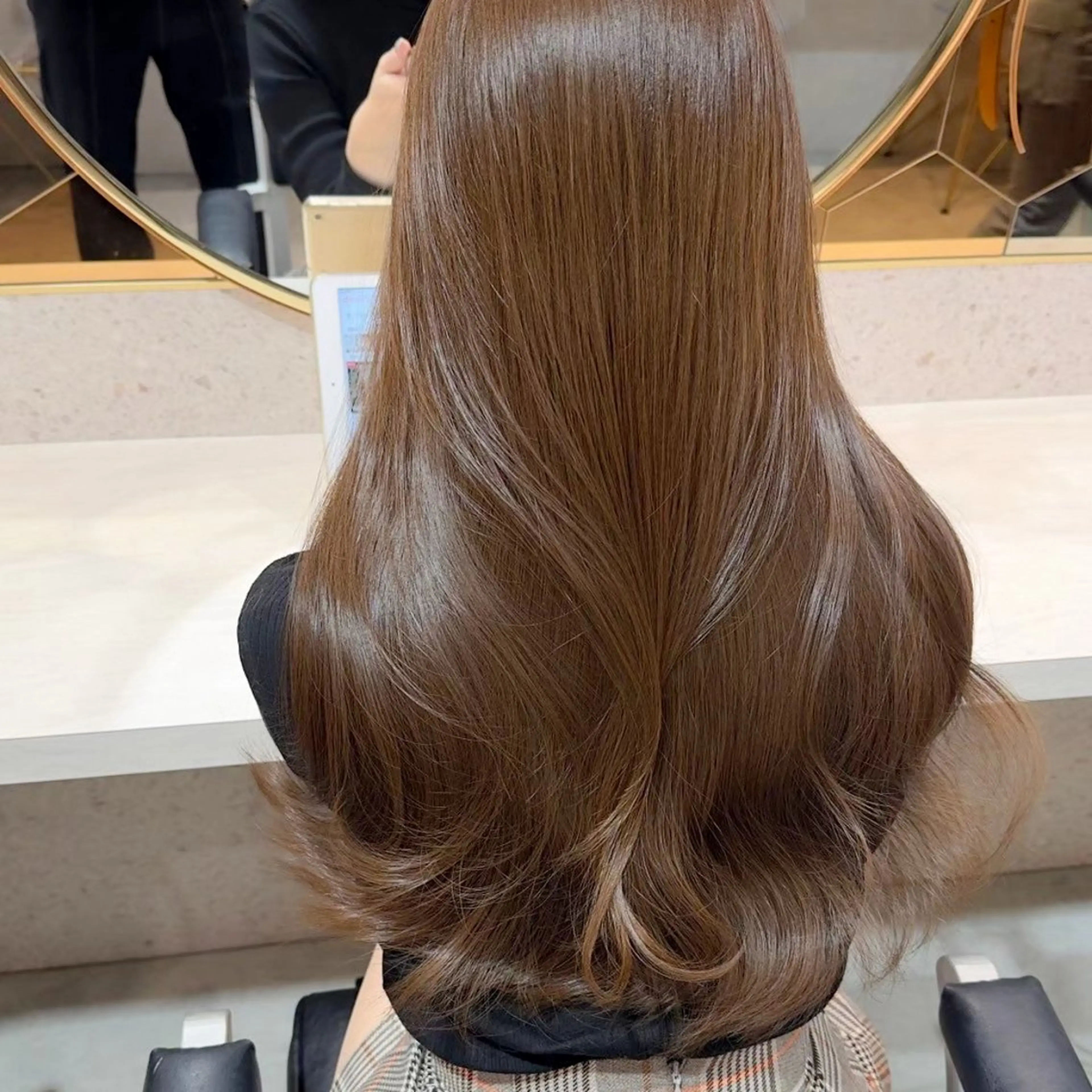 ロング カラー ヘアカラー トリートメント 新宿/美髪矯正/ 透明感カラー/たくのヘアスタイル