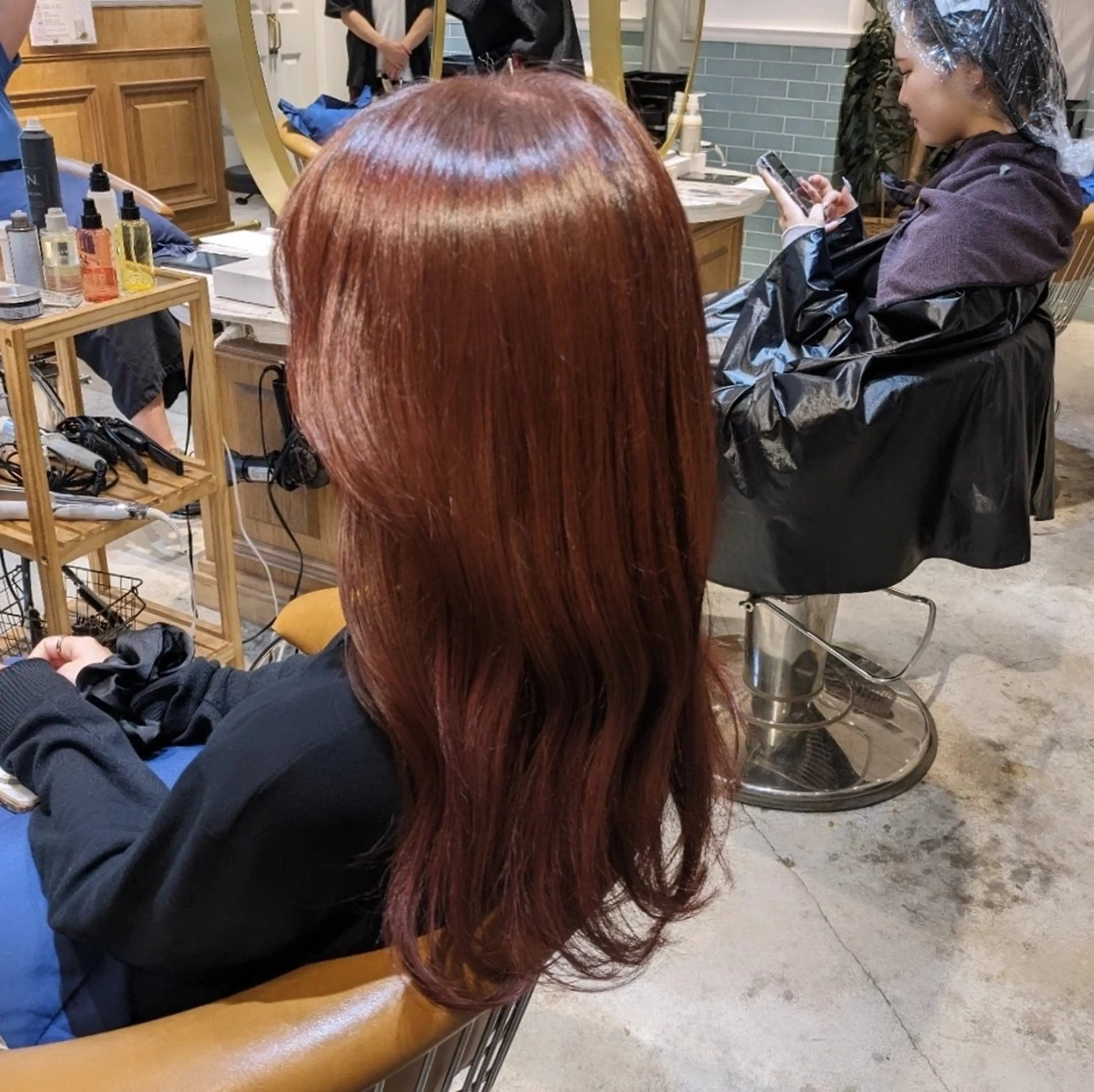 ロング ヘアカラー トリートメント 縮毛矯正/レイヤー 💎やまもとちひろのヘアスタイル