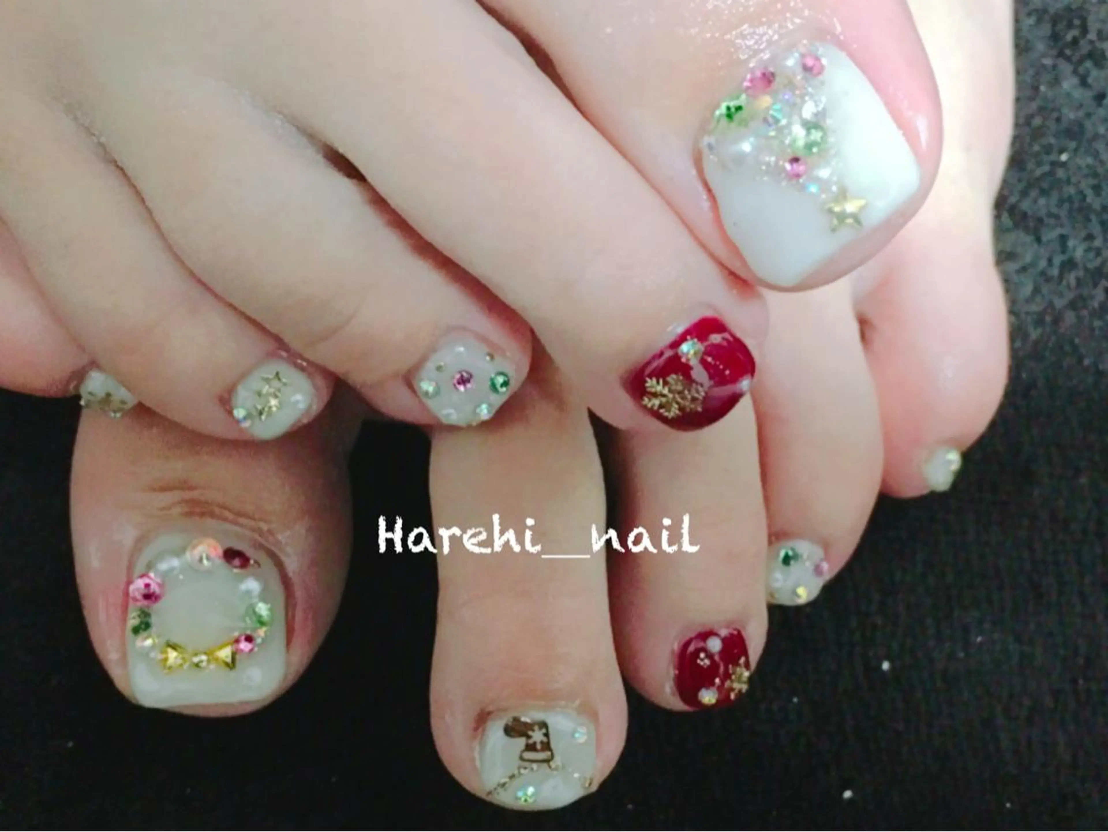 ネイル フットネイル Harehi_ nailのネイルデザイン