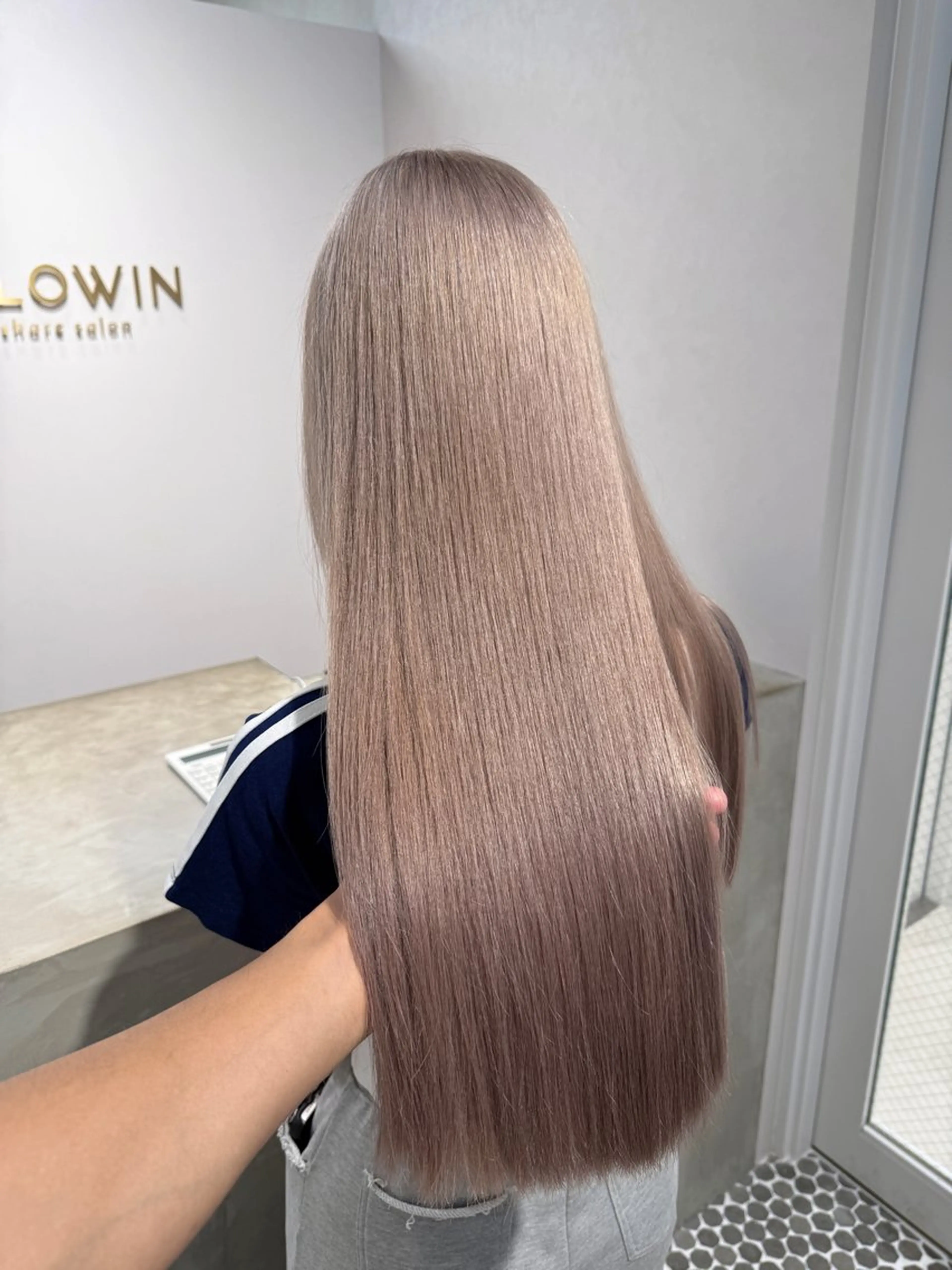 ロング カラー ヘアカラー トリートメント ハイトーン/ ブリーチ/あいかのヘアスタイル