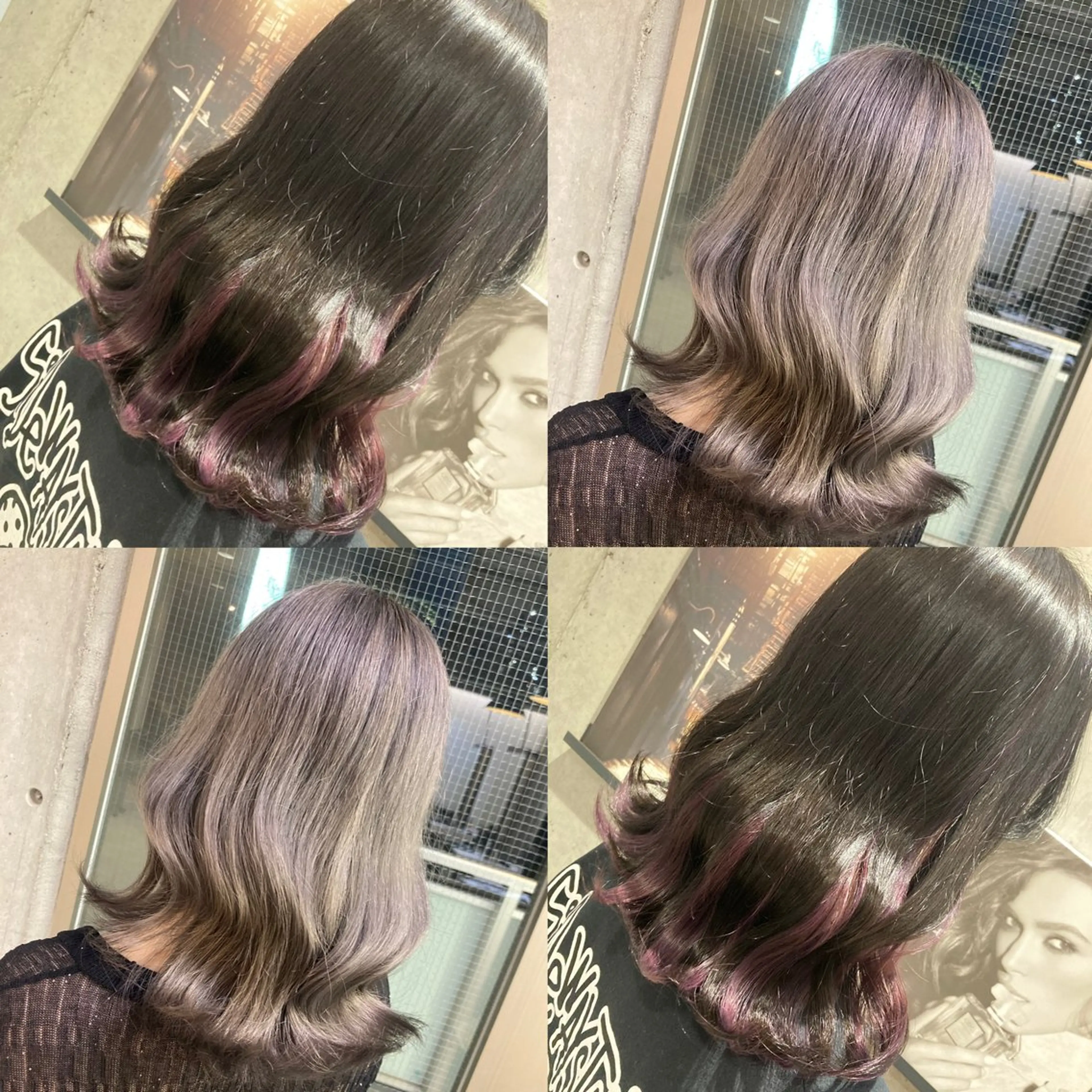 ミディアム カラー ヘアカラー 平原 ミレイのヘアスタイル